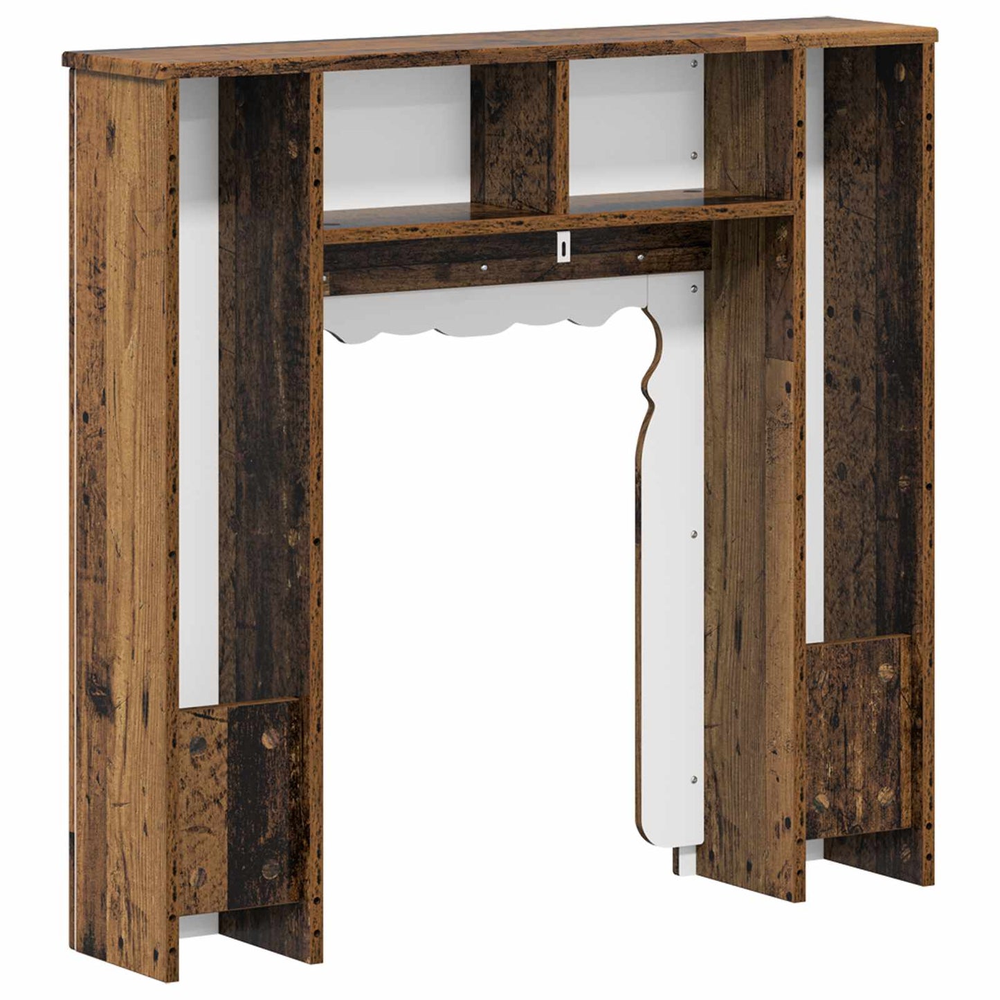 Fireplace Surround Old Wood 93 x 20 x 89 cm Engineered Wood