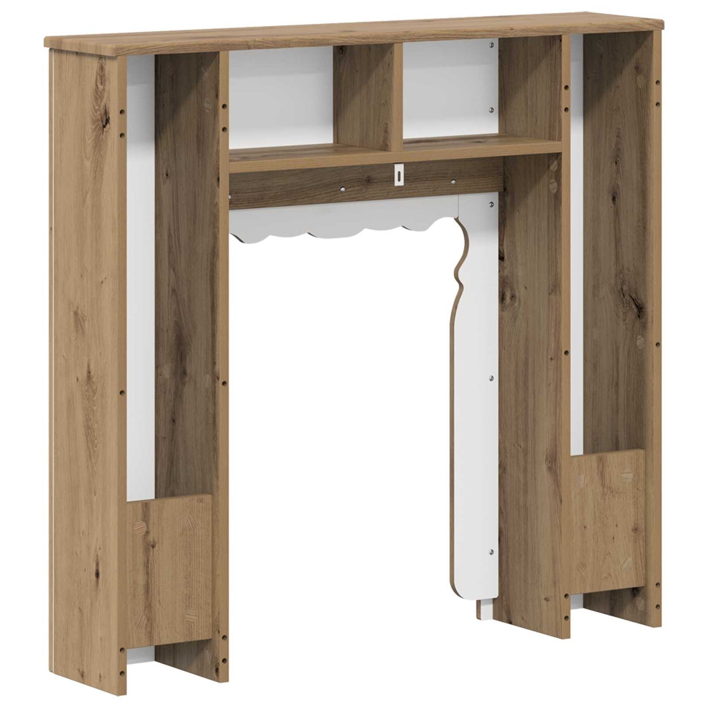 Fireplace Surround Artisan Oak 93 x 20 x 89 cm Engineered Wood