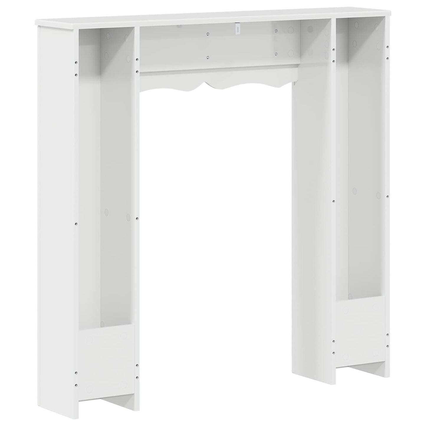 Fireplace Surround Gloss White 102 x 20 x 102 cm