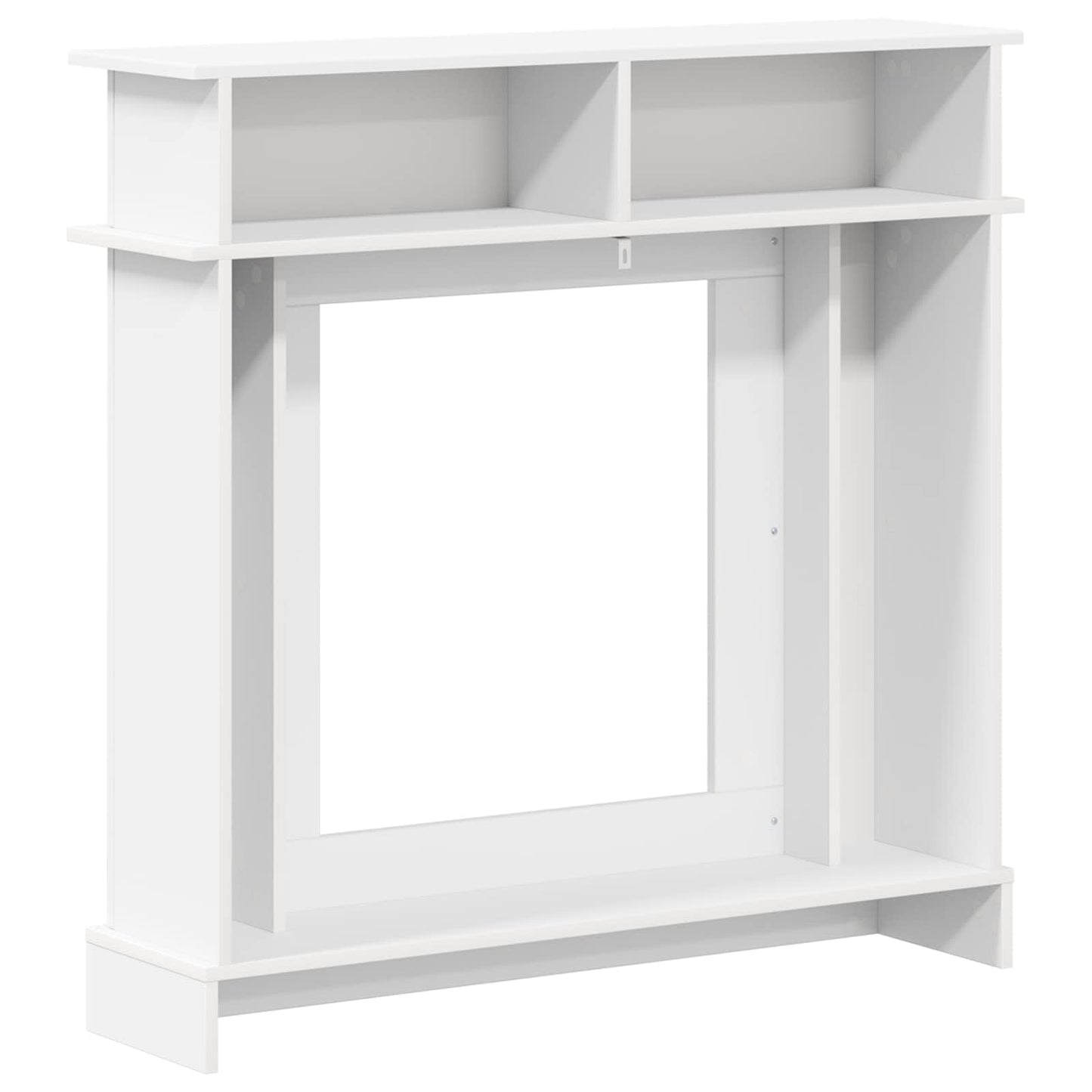 Fireplace Surround White 102 x 26 x 100 cm Engineered Wood