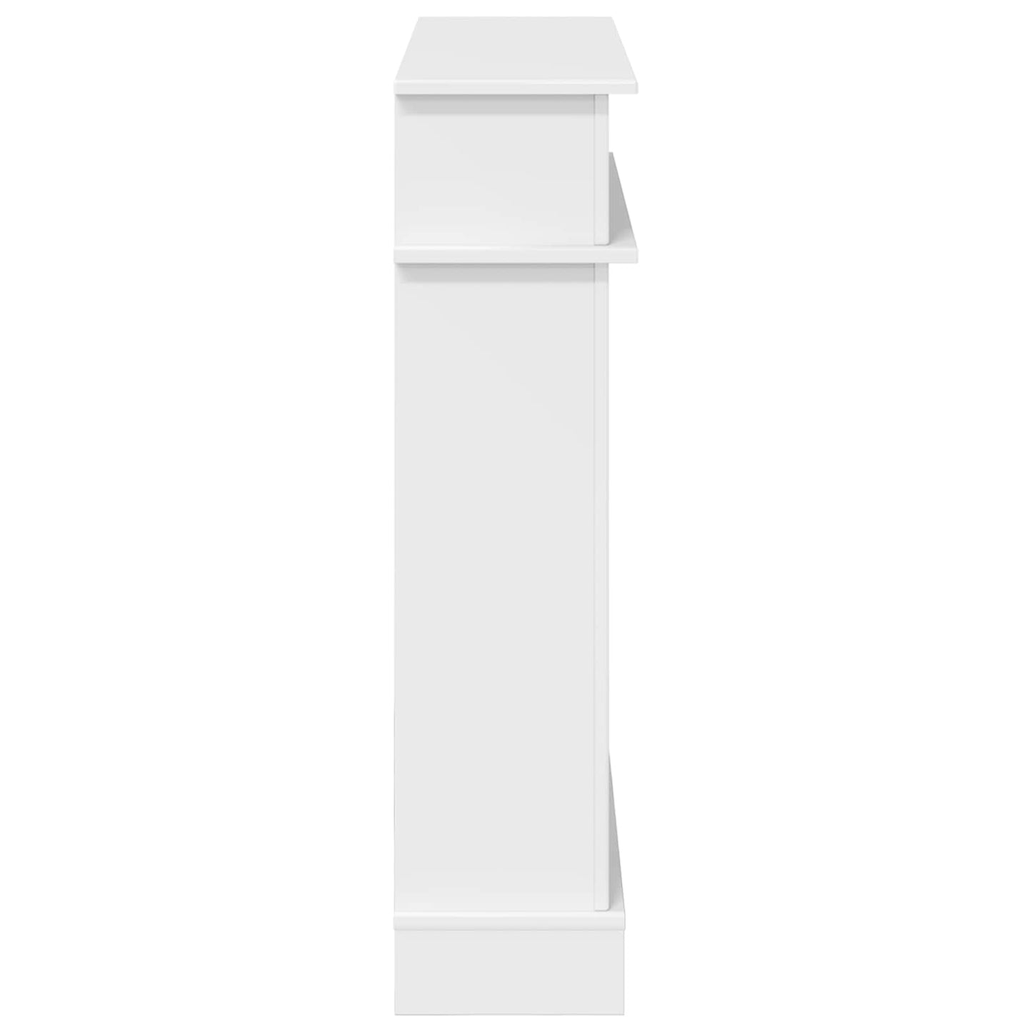 Fireplace Surround Gloss White 102 x 26 x 100 cm