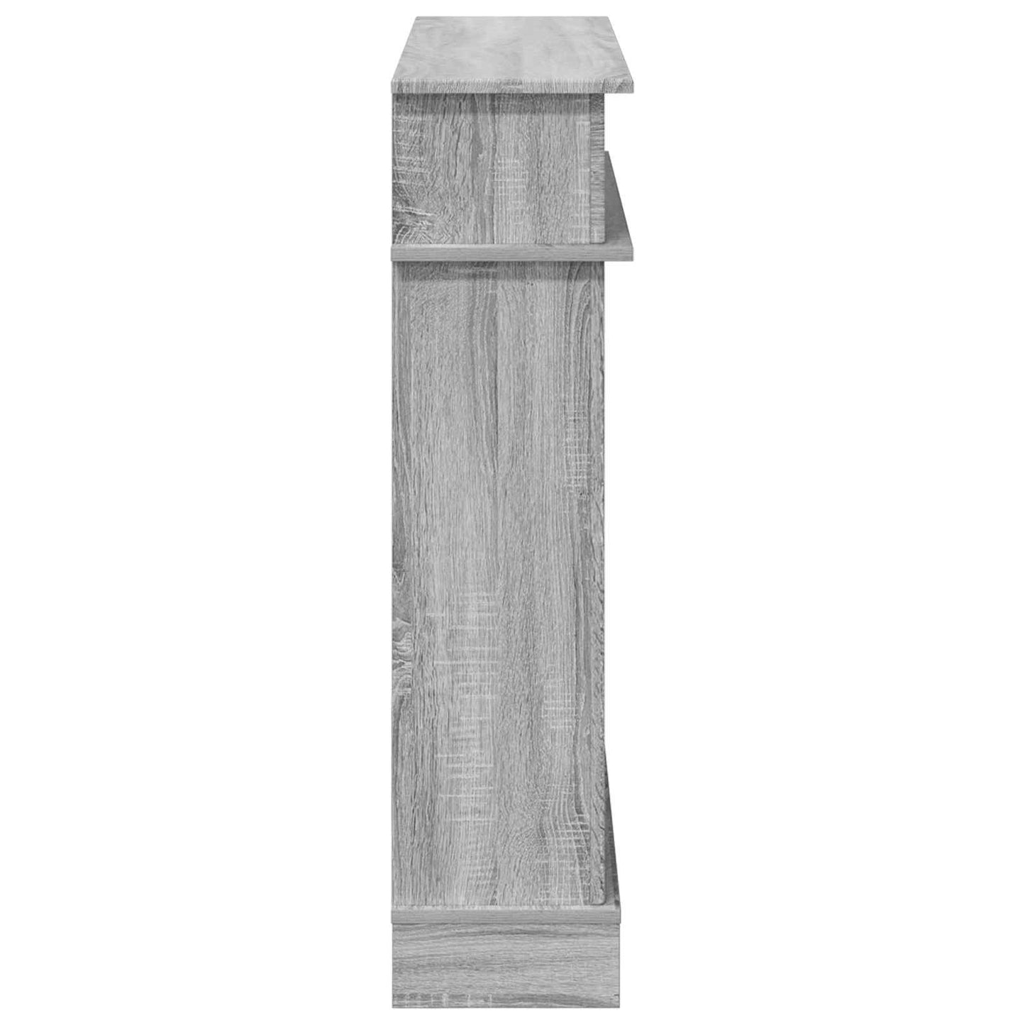 Fireplace Surround Grey Sonoma 102 x 26 x 100 cm