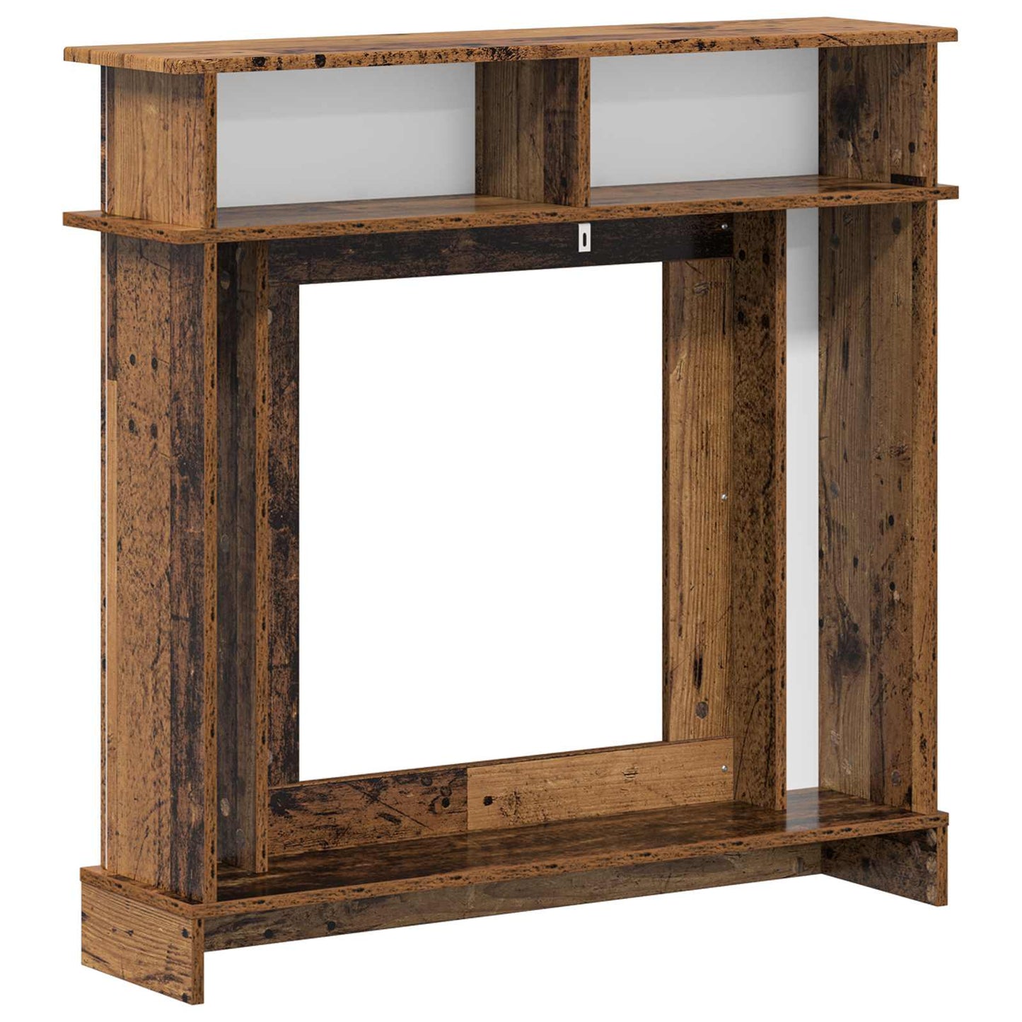 Fireplace Surround Old Wood 102 x 26 x 100 cm Engineered Wood