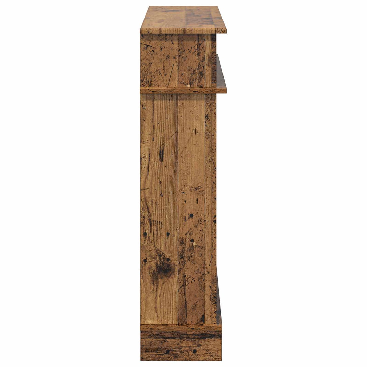 Fireplace Surround Old Wood 102 x 26 x 100 cm Engineered Wood