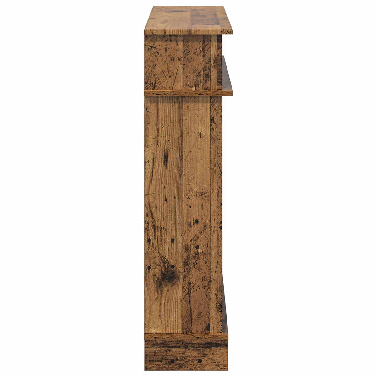 Fireplace Surround Old Wood 102 x 26 x 100 cm Engineered Wood