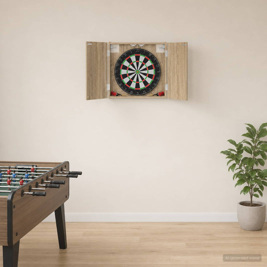 Dartboard Cabinet Sonoma Oak 56 x 12 x 53.5 cm Engineered Wood