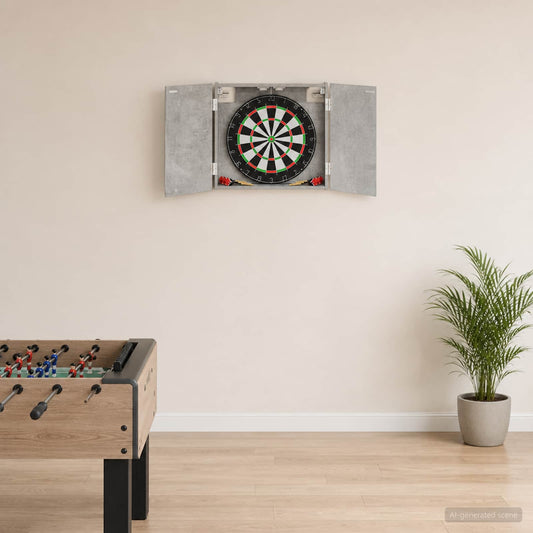 Dartboard Cabinet Concrete Grey 56 x 12 x 53.5 cm