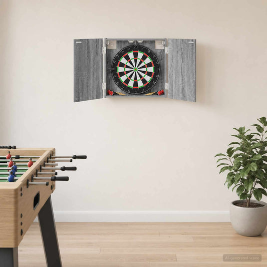 Dartboard Cabinet Grey Sonoma 56 x 12 x 53.5 cm Engineered Wood