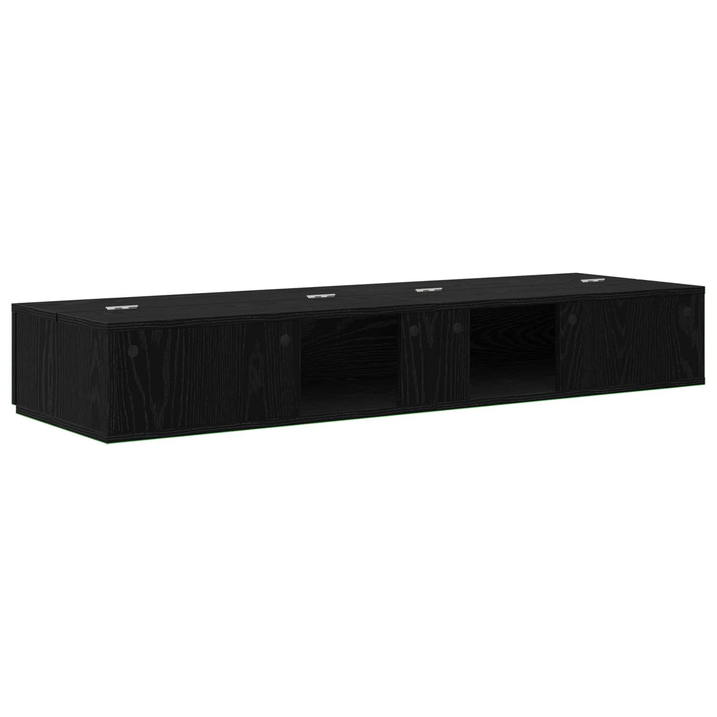 Studio Desk Black Oak 152 x 40 x 19.5 cm Engineered Wood