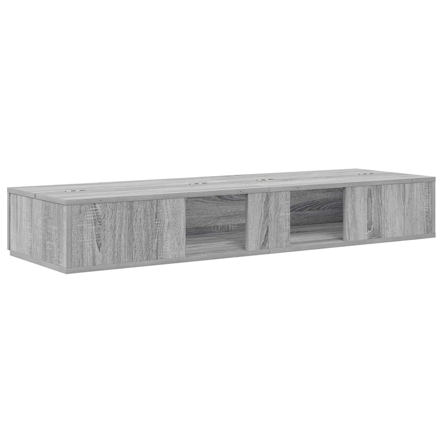 Studio Desk Grey Sonoma 152 x 40 x 19.5 cm Engineered Wood
