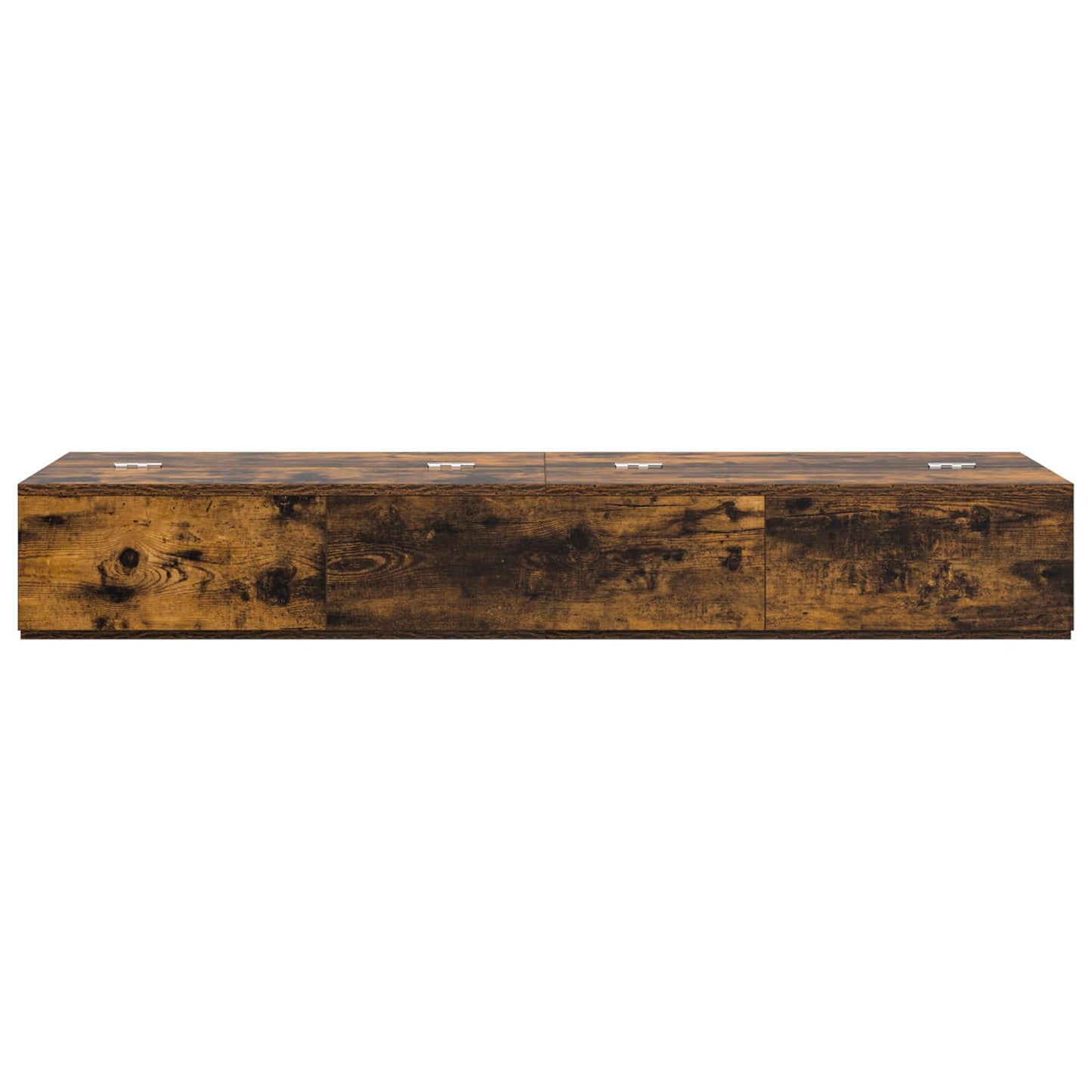 Studio Desk Smoked Oak 130 x 40 x 19.5 cm Engineered Wood