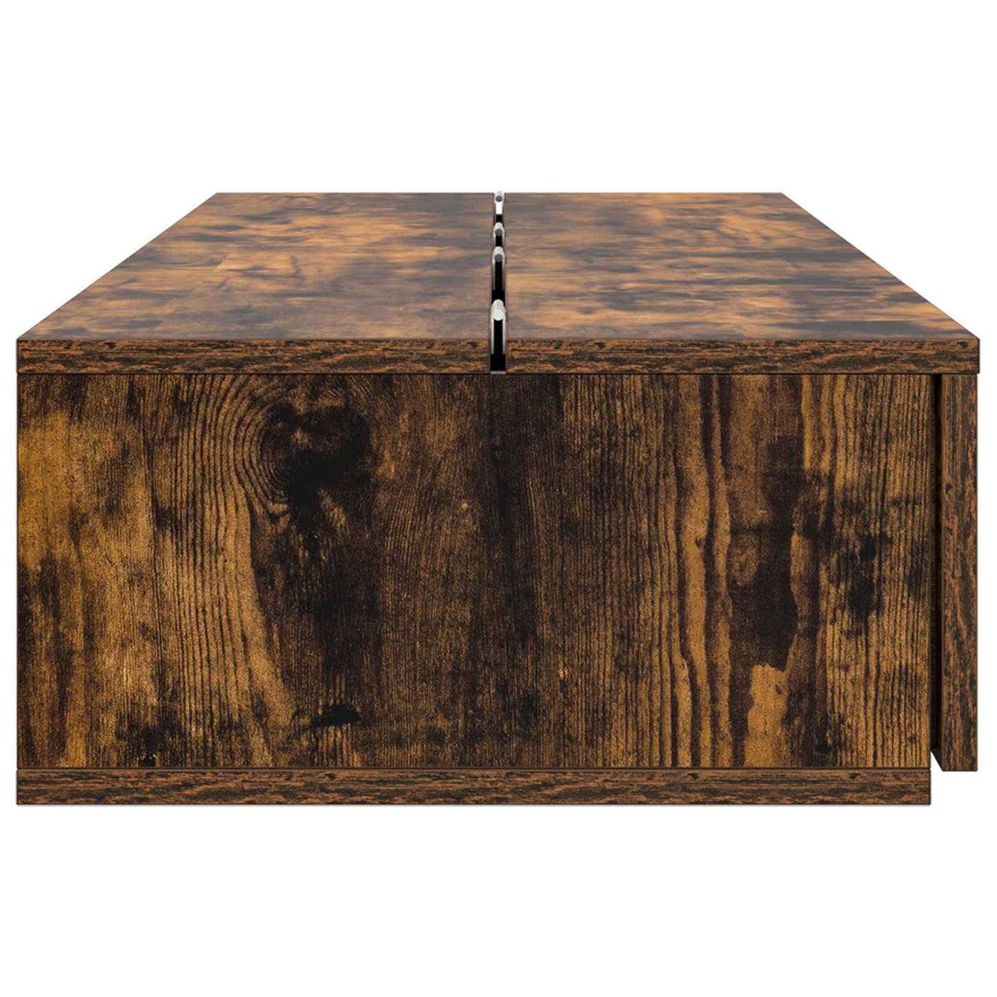 Studio Desk Smoked Oak 130 x 40 x 19.5 cm Engineered Wood