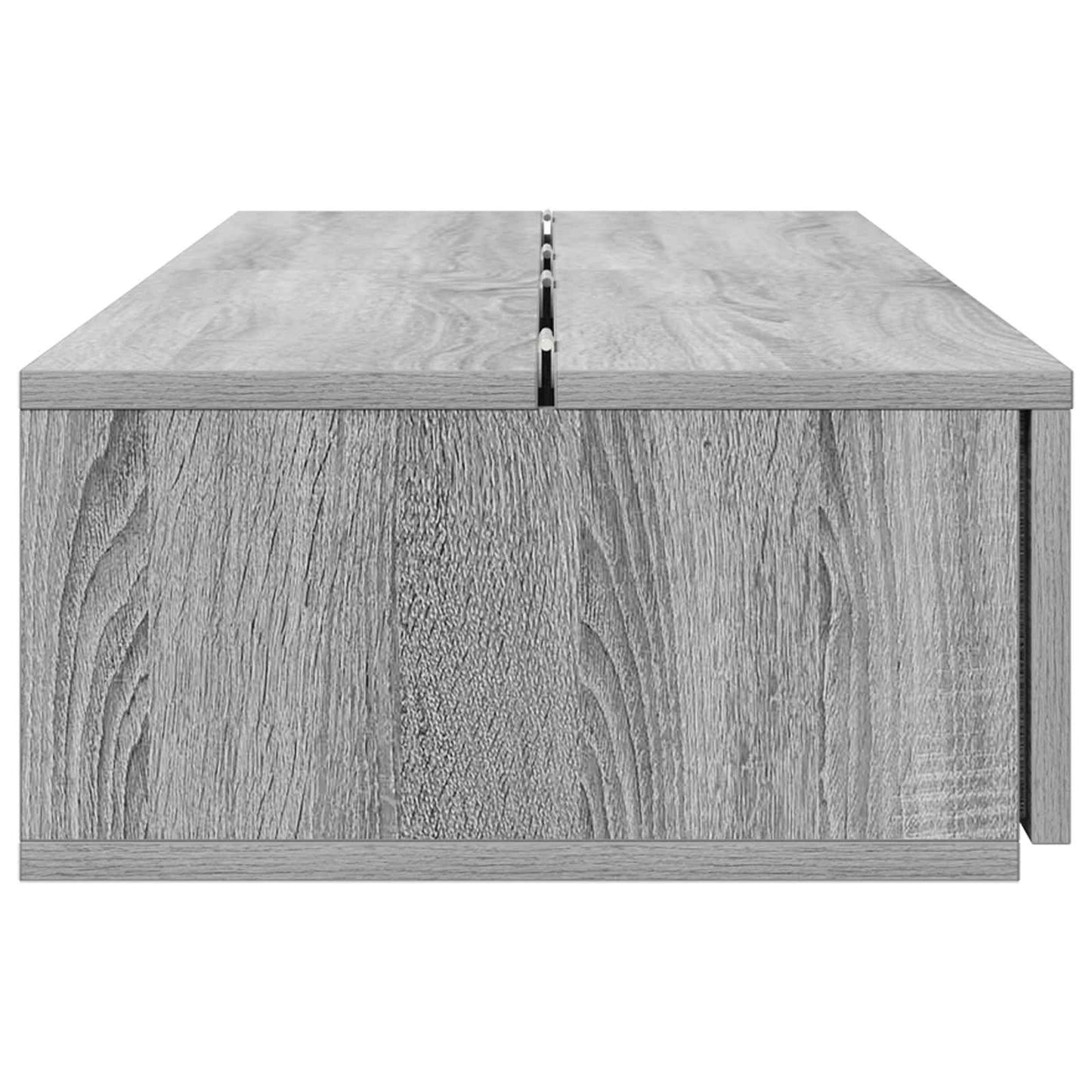 Studio Desk Grey Sonoma 130 x 40 x 19.5 cm Engineered Wood