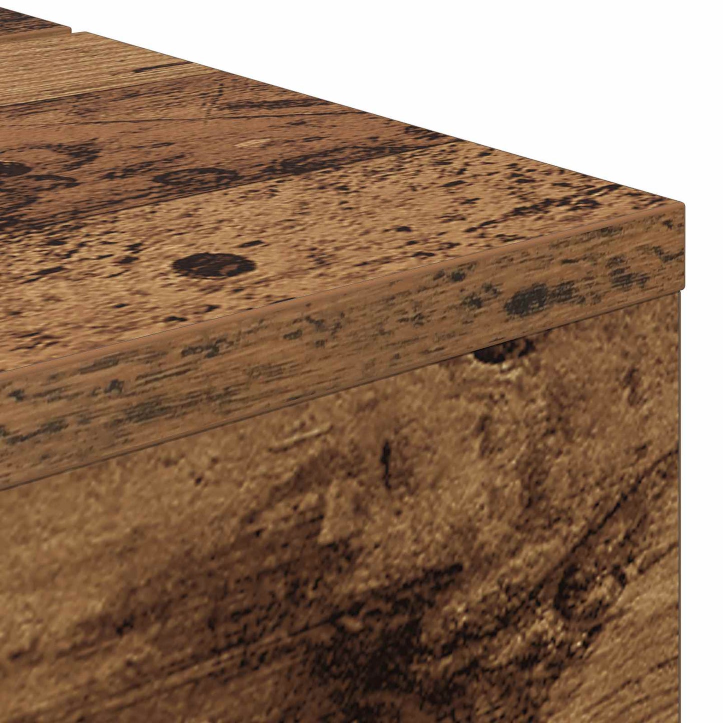 Studio Desk Old Wood 130 x 40 x 19.5 cm Engineered Wood