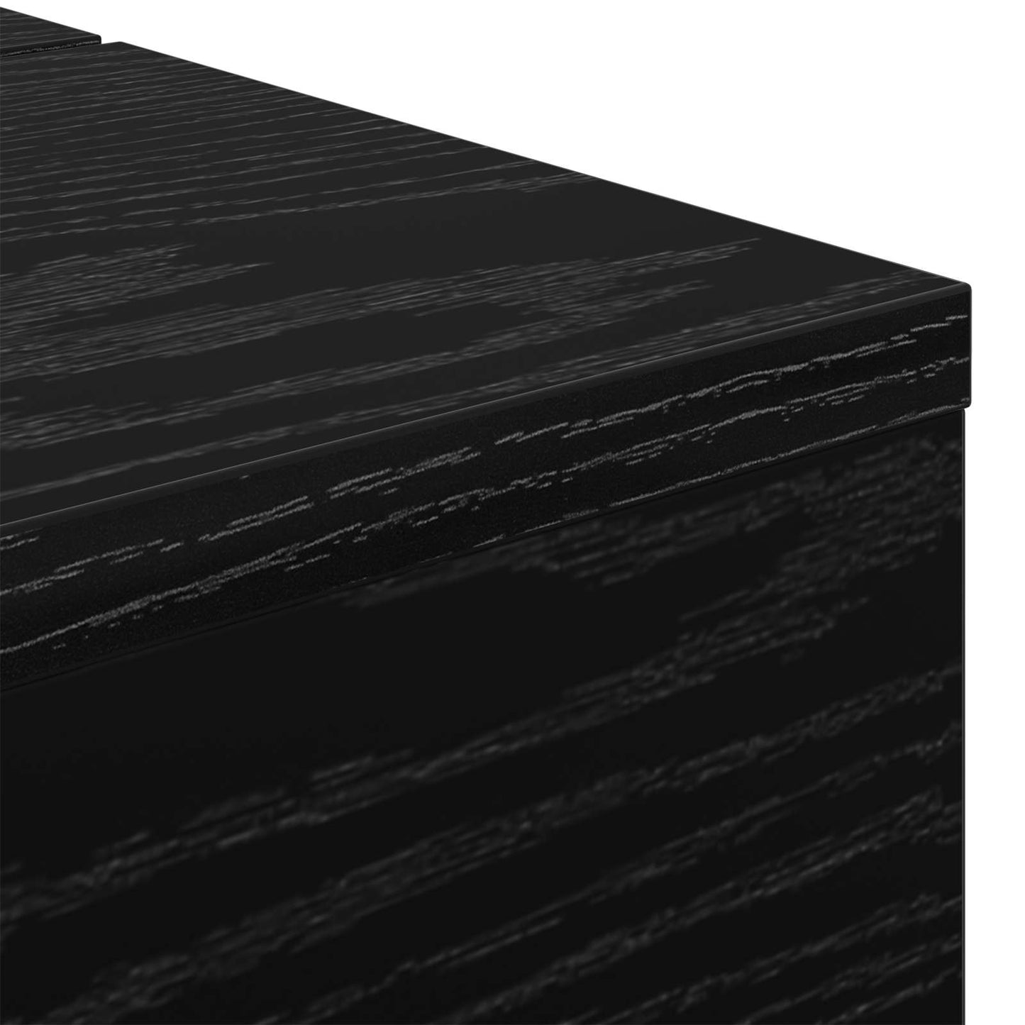Studio Desk Black Oak 110 x 40 x 19.5 cm Engineered Wood