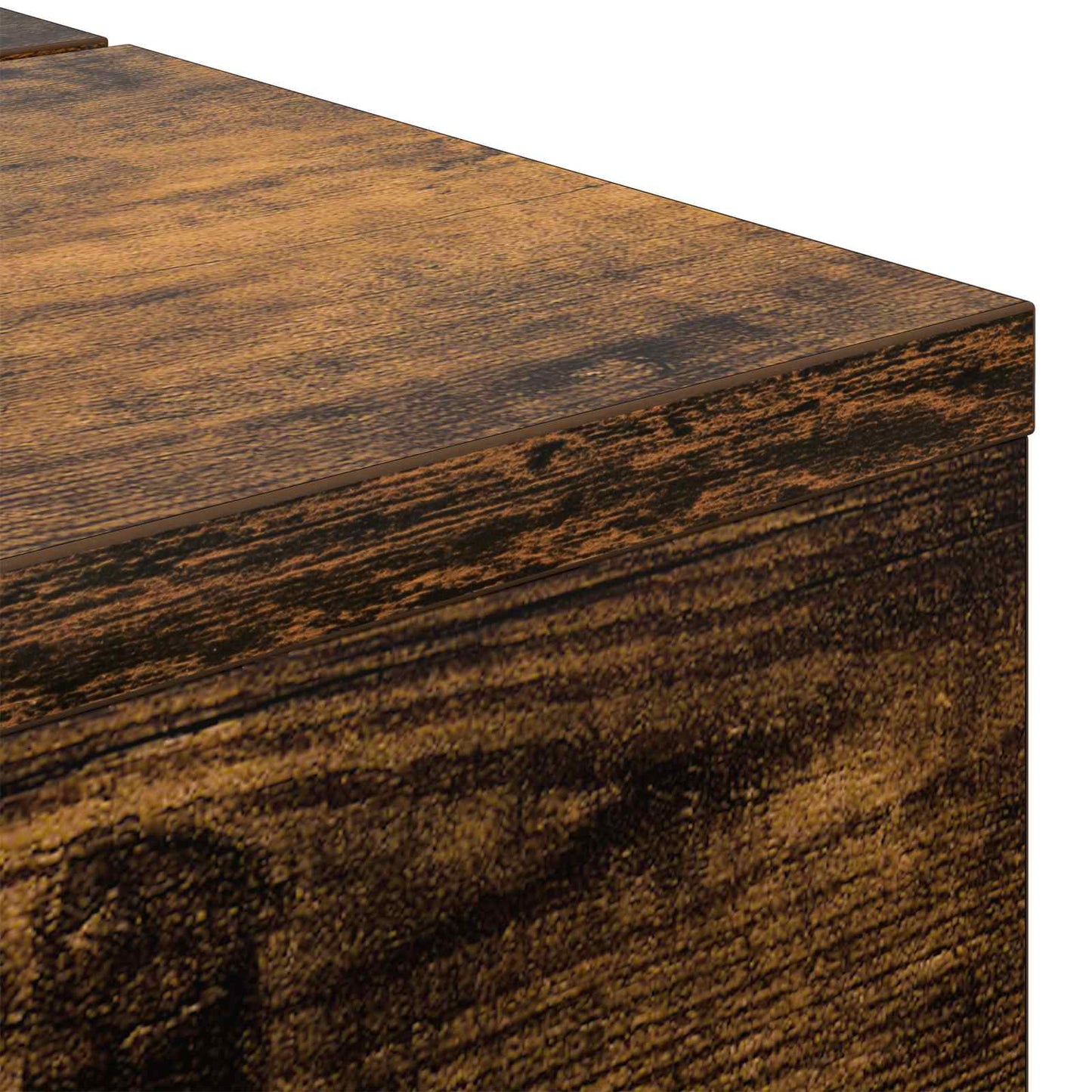 Studio Desk Smoked Oak 110 x 40 x 19.5 cm Engineered Wood