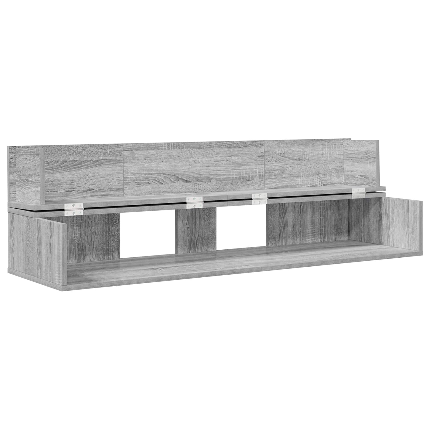 Studio Desk Grey Sonoma 110 x 40 x 19.5 cm Engineered Wood
