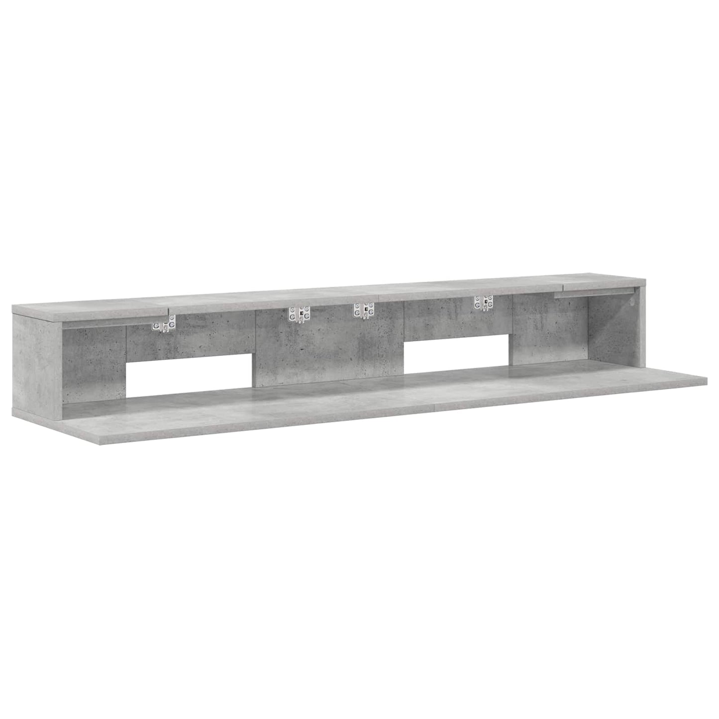 Studio Desk Concrete Grey 152 x 36 x 19.5 cm Engineered Wood