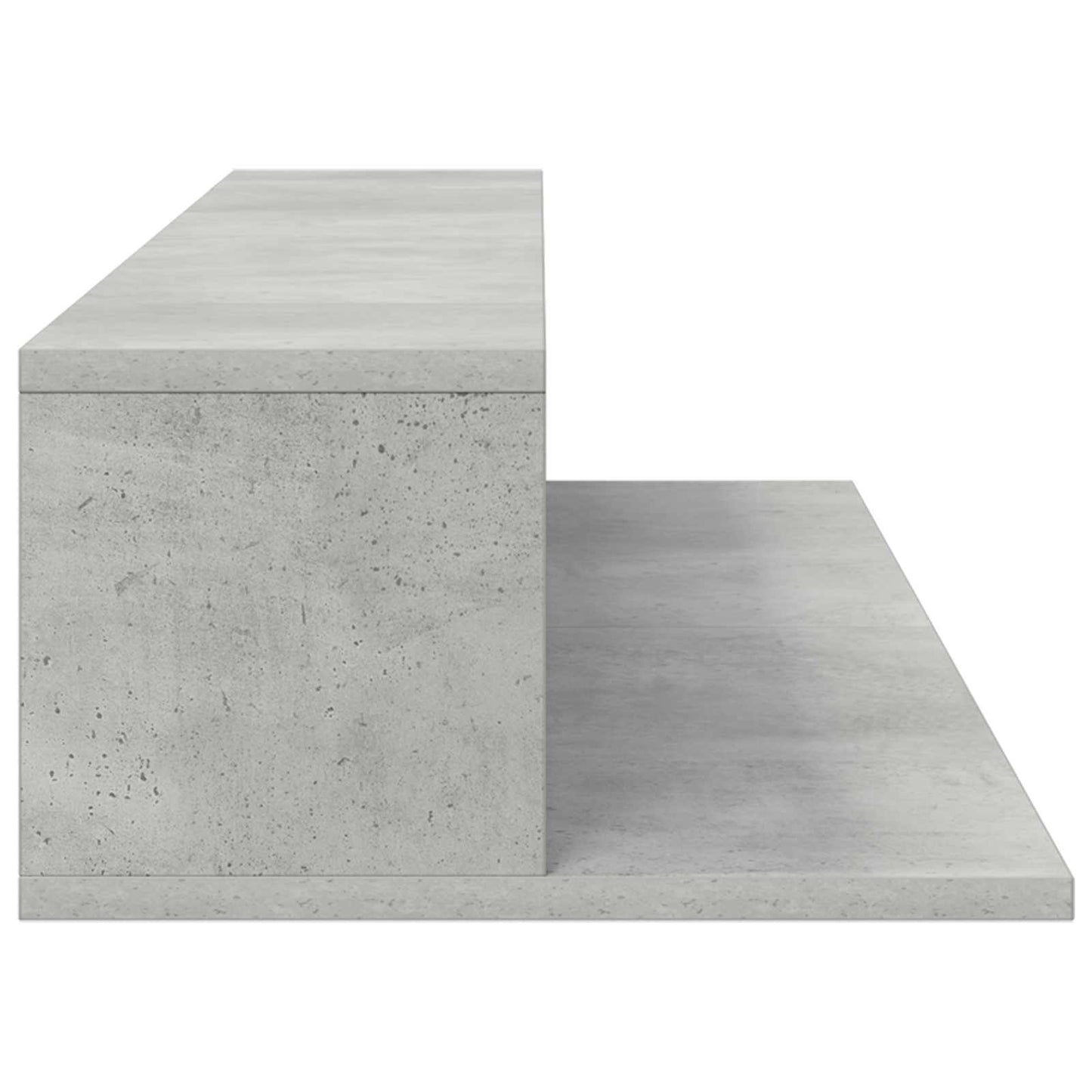 Studio Desk Concrete Grey 152 x 36 x 19.5 cm Engineered Wood
