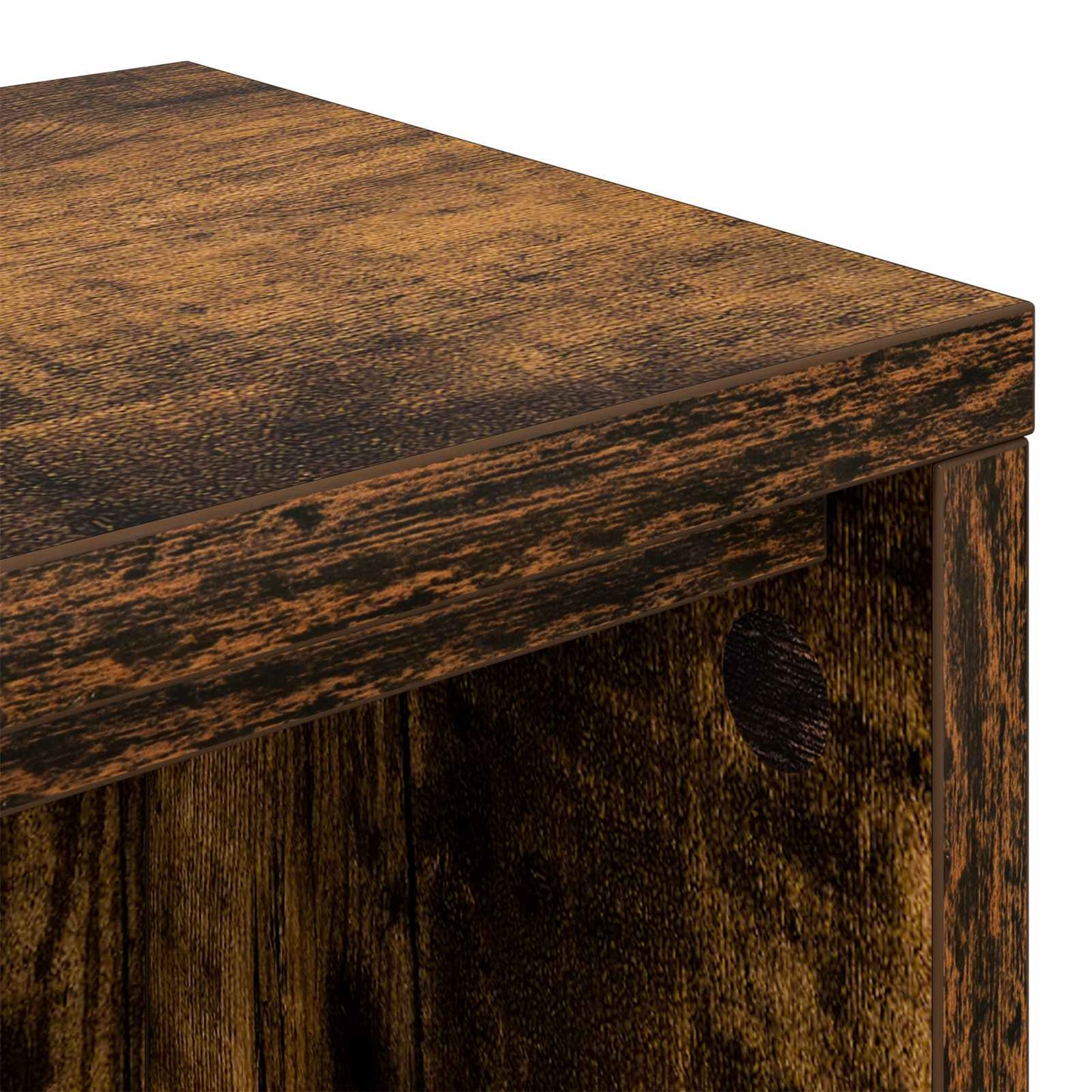 Studio Desk Smoked Oak 152 x 36 x 19.5 cm Engineered Wood