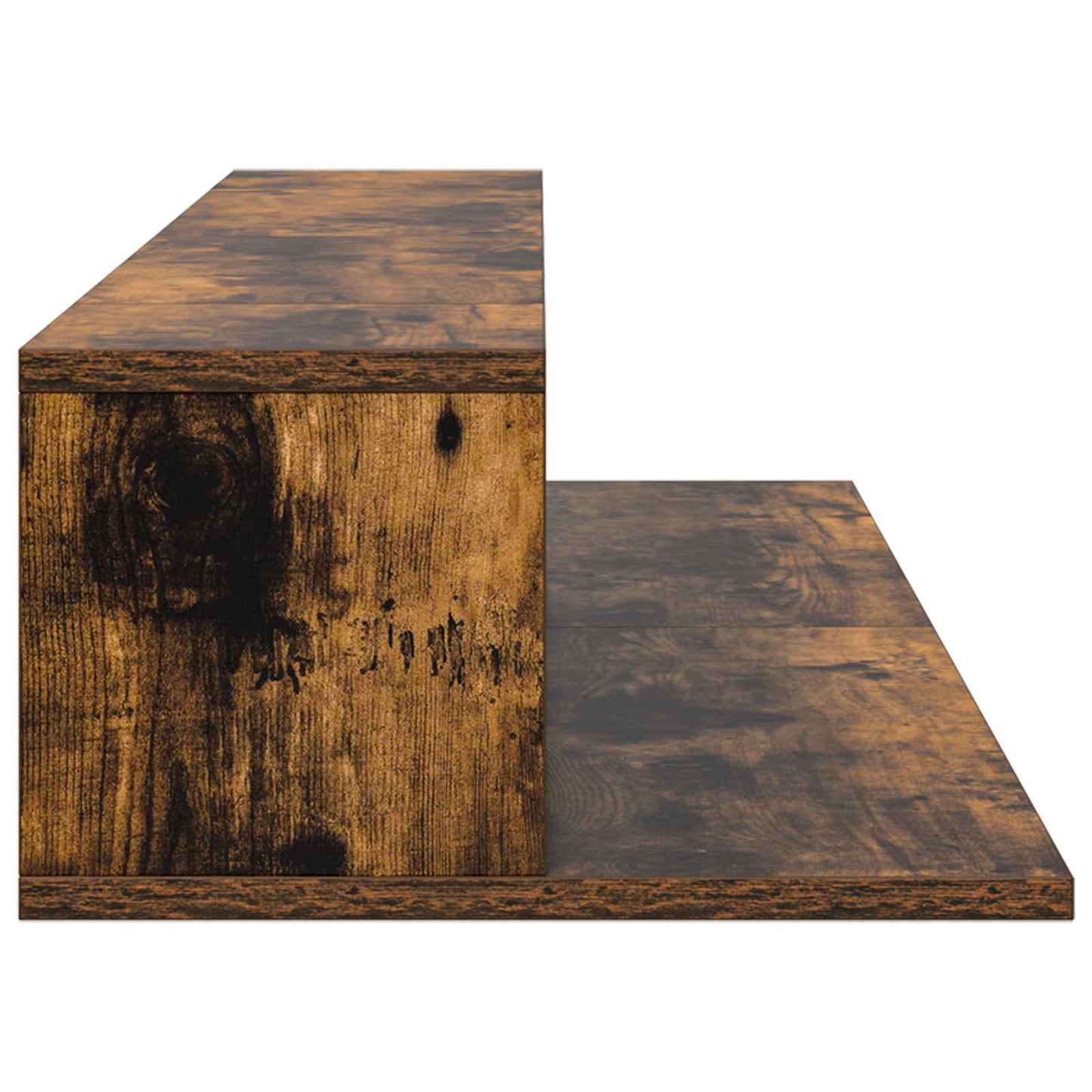 Studio Desk Smoked Oak 152 x 36 x 19.5 cm Engineered Wood