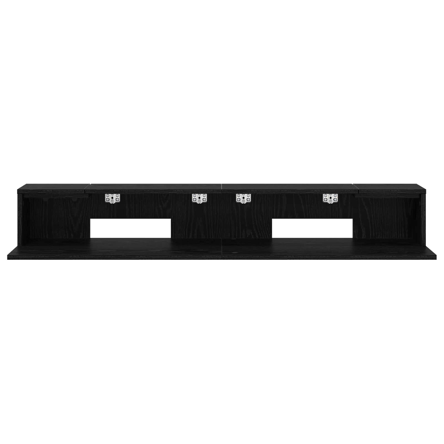 Studio Desk Black Oak 130 x 36 x 19.5 cm Engineered Wood