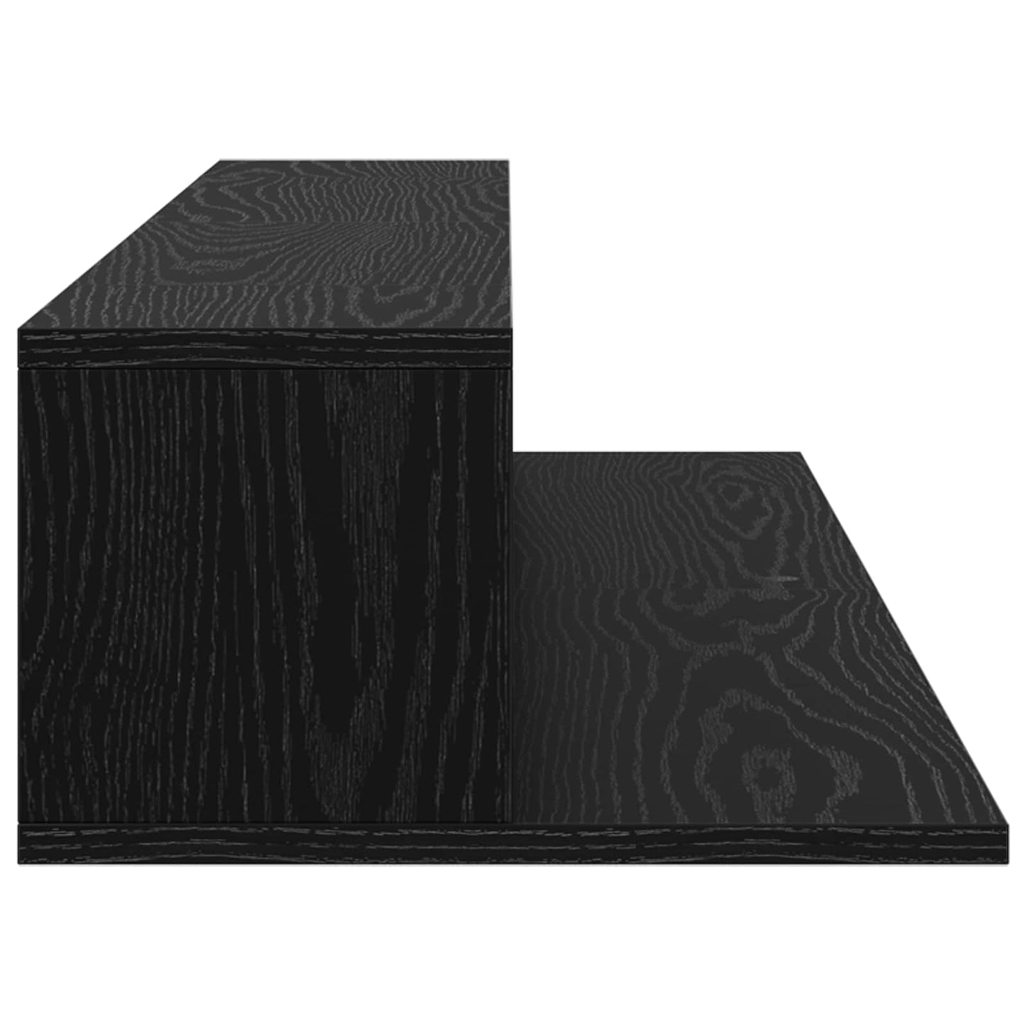 Studio Desk Black Oak 110 x 36 x 19.5 cm Engineered Wood