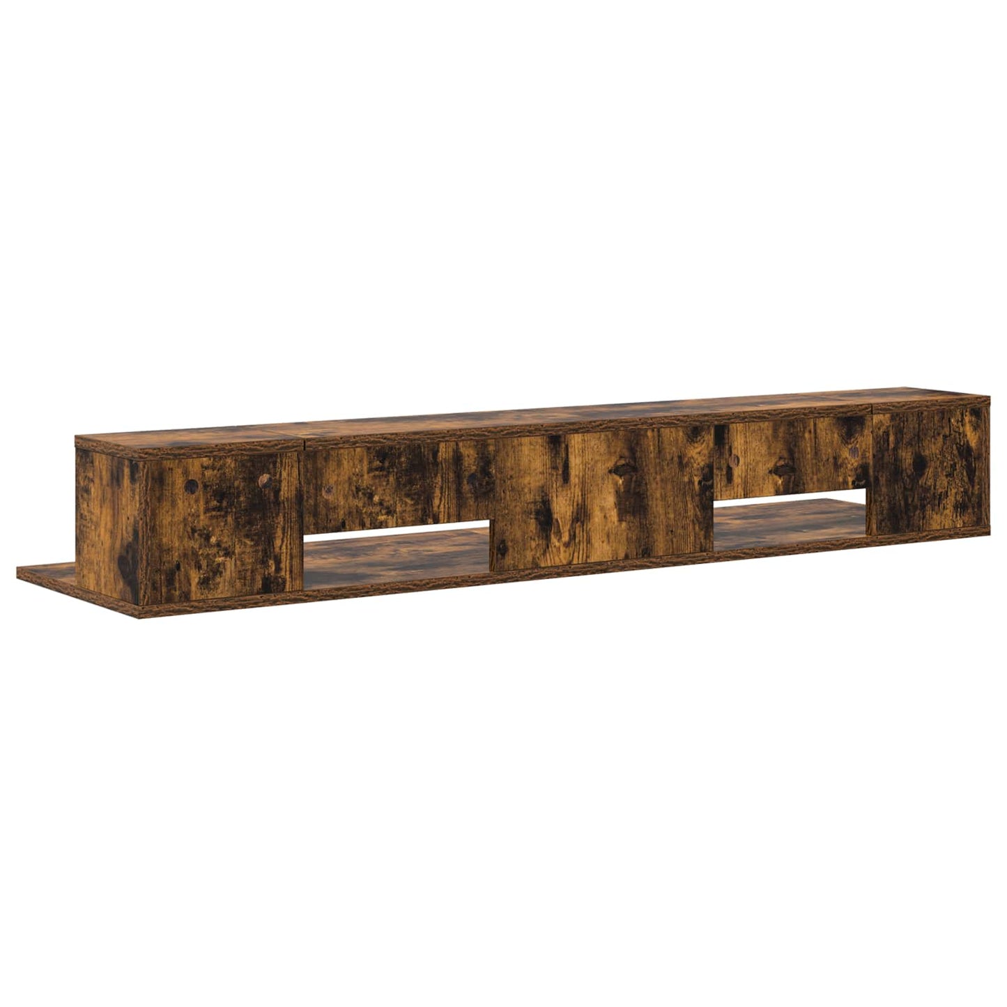 Studio Desk Smoked Oak 110 x 36 x 19.5 cm Engineered Wood