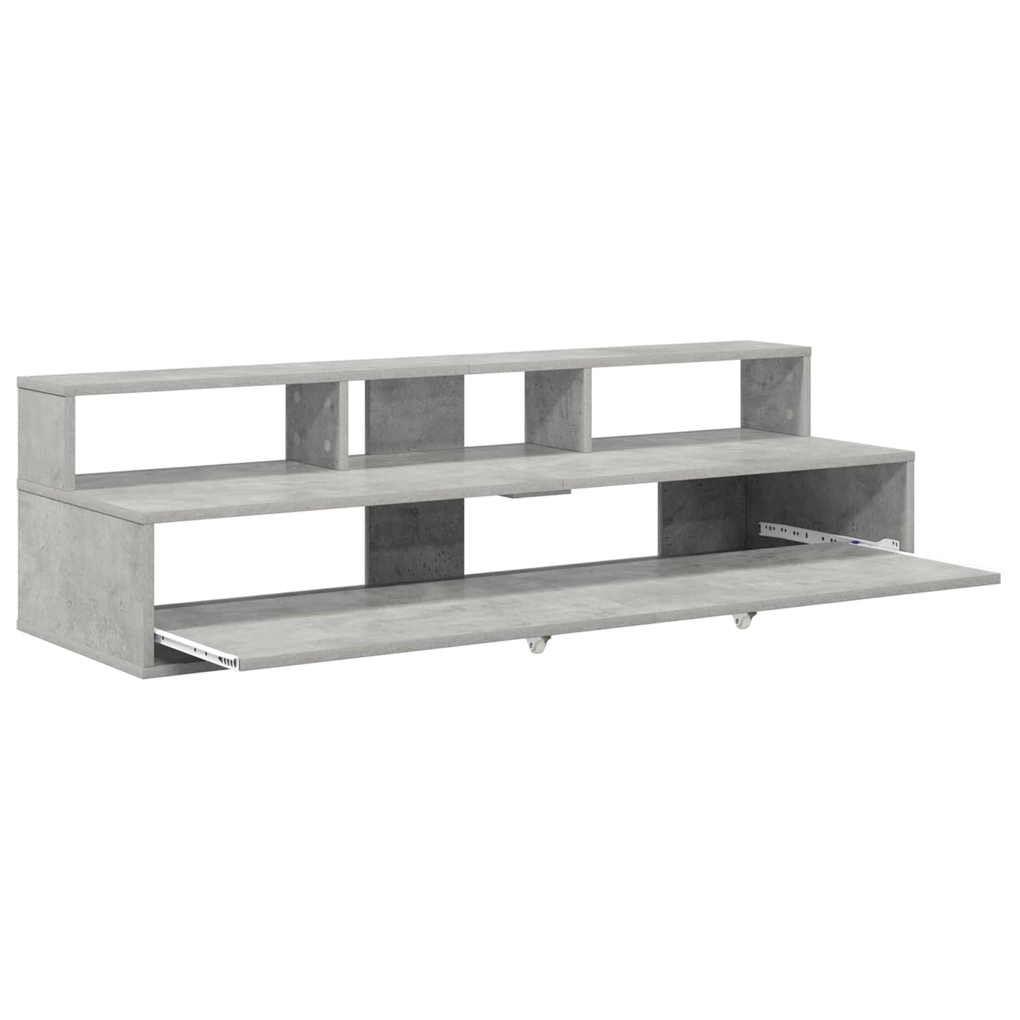 Studio Desk Concrete Grey 152 x 42.5 x 36 cm Engineered Wood