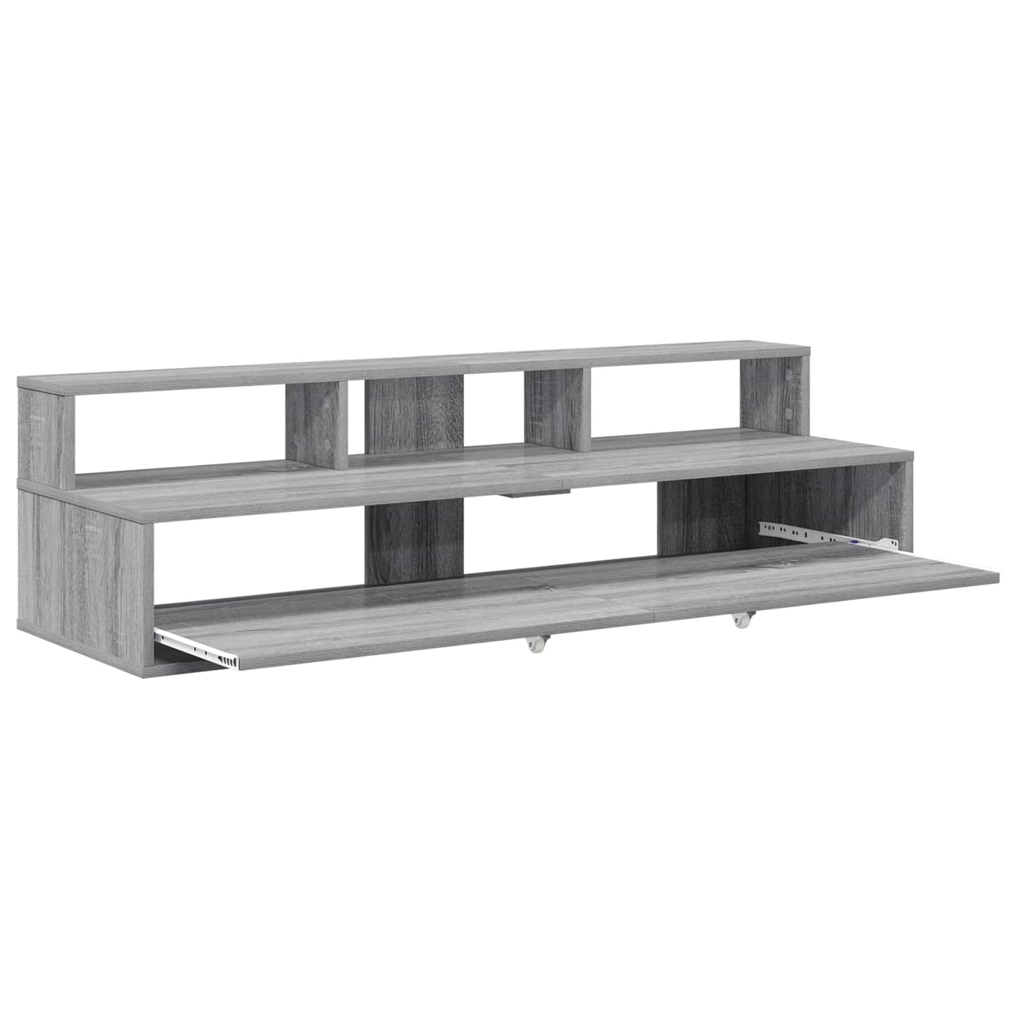 Studio Desk Grey Sonoma 152 x 42.5 x 36 cm Engineered Wood