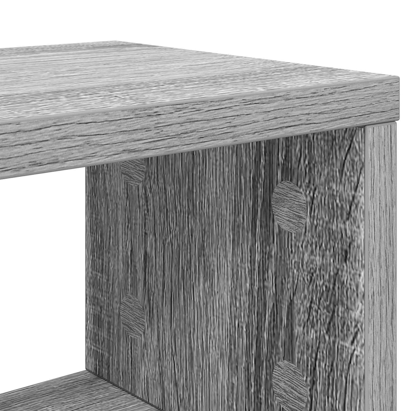 Studio Desk Grey Sonoma 130 x 42.5 x 36 cm Engineered Wood