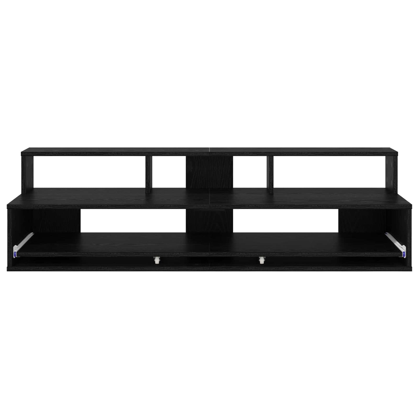 Studio Desk Black Oak 110 x 42.5 x 36 cm Engineered Wood