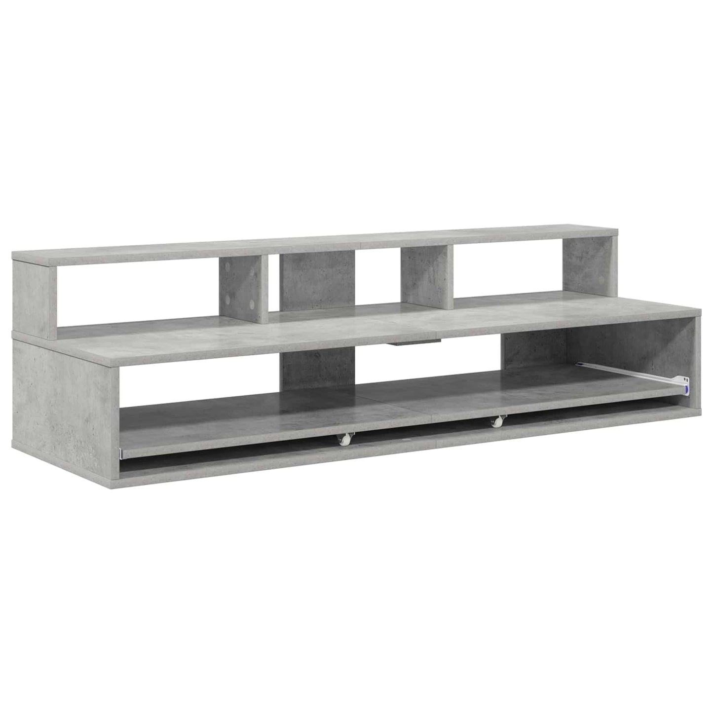 Studio Desk Concrete Grey 110 x 42.5 x 36 cm Engineered Wood