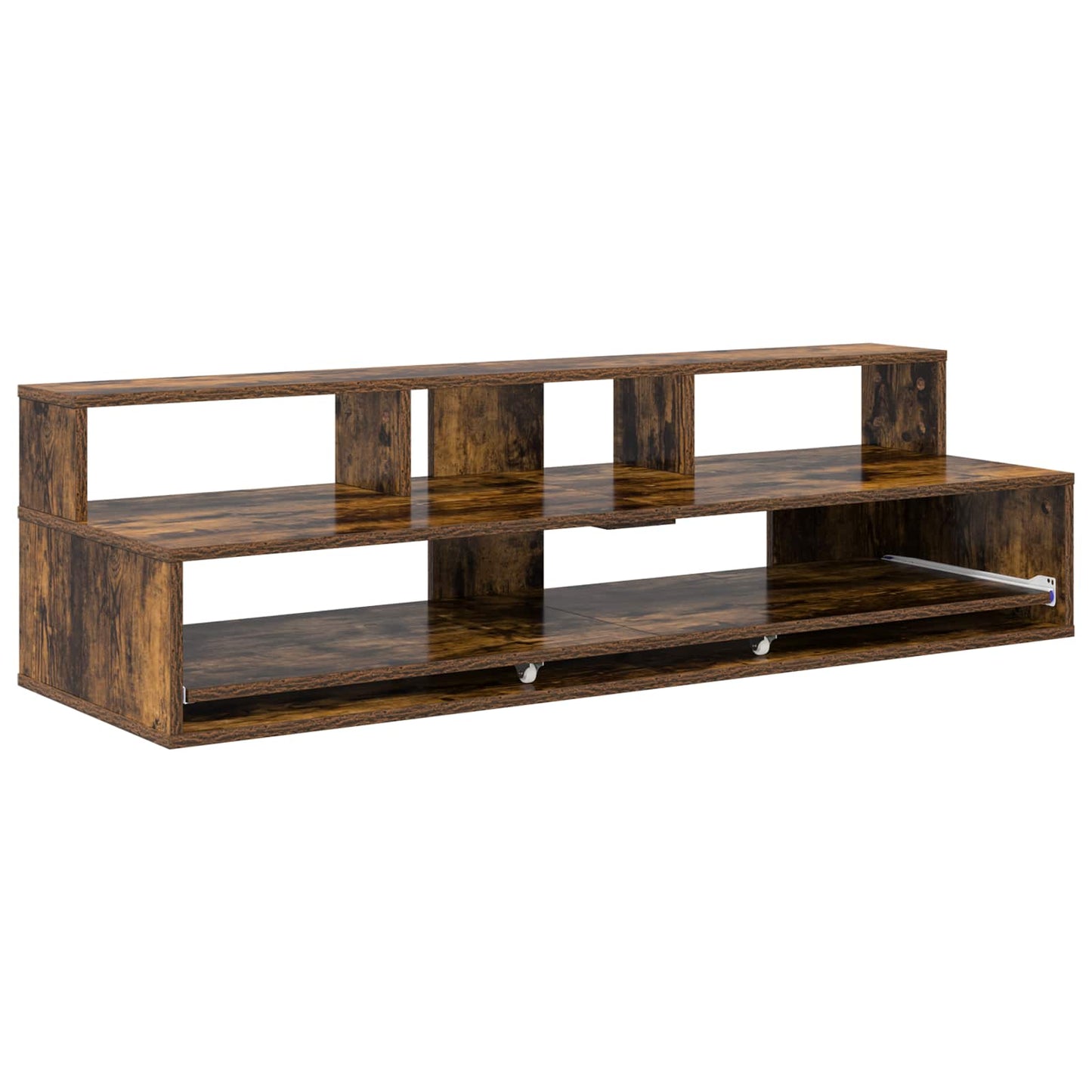 Studio Desk Smoked Oak 110 x 42.5 x 36 cm Engineered Wood