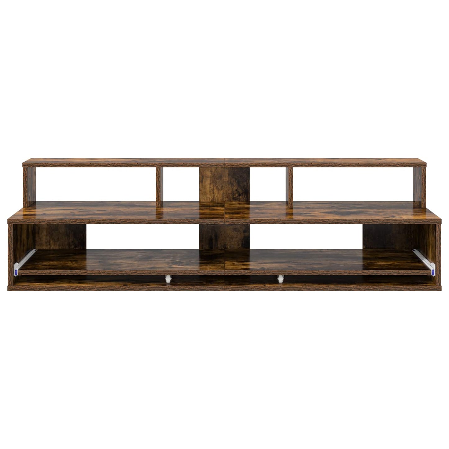 Studio Desk Smoked Oak 110 x 42.5 x 36 cm Engineered Wood
