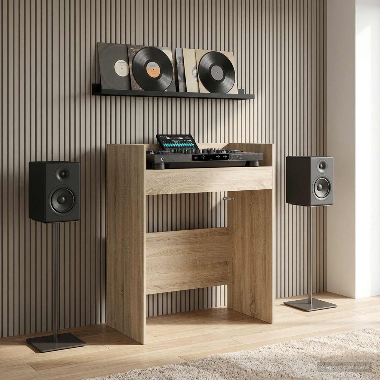 DJ Table Sonoma Oak 82 x 45 x 102 cm Engineered Wood