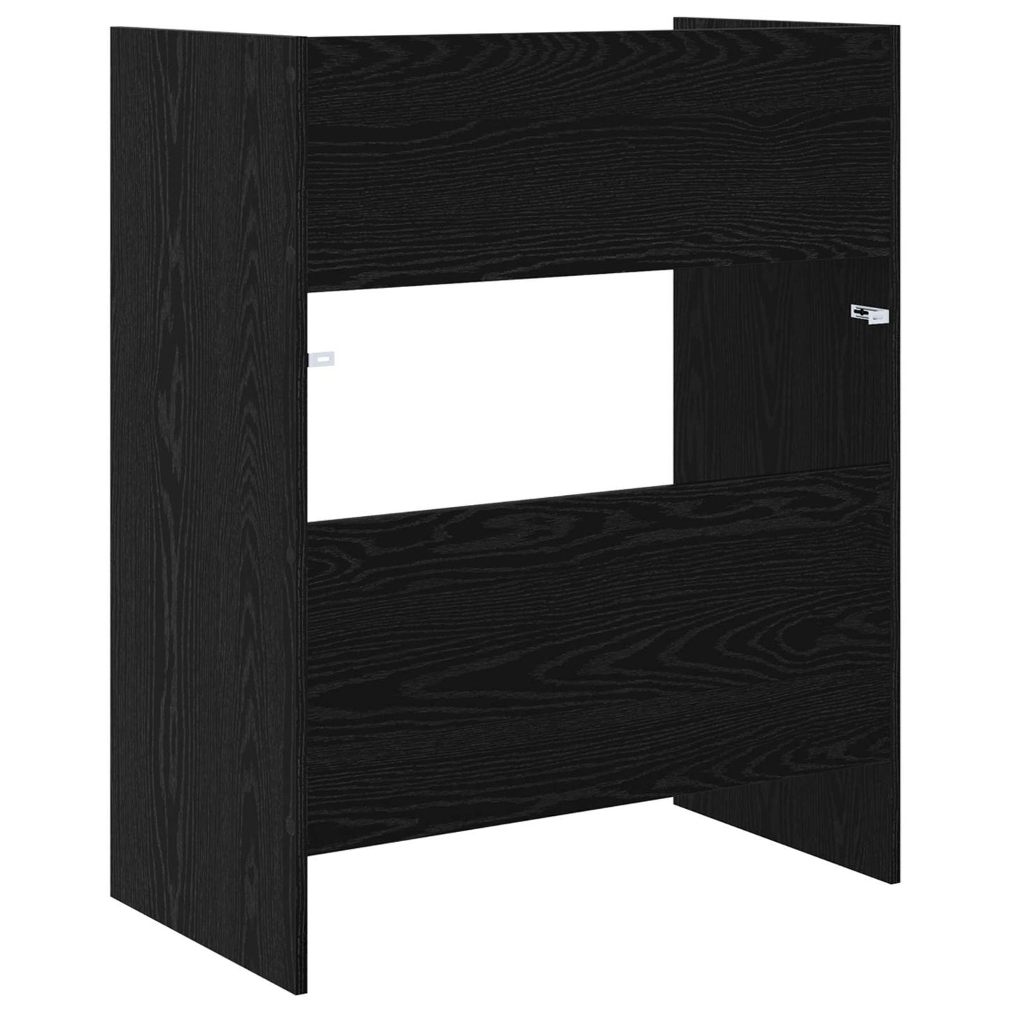 DJ Table Black Oak 62 x 45 x 102 cm Engineered Wood