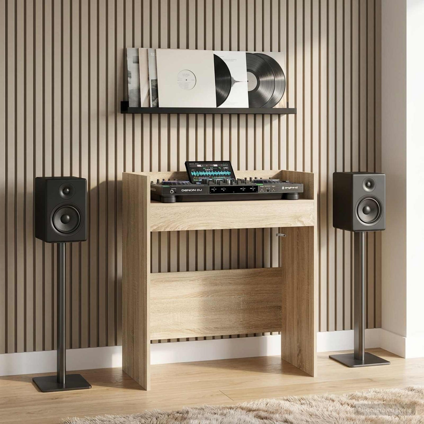 DJ Table Sonoma Oak 62 x 45 x 102 cm Engineered Wood