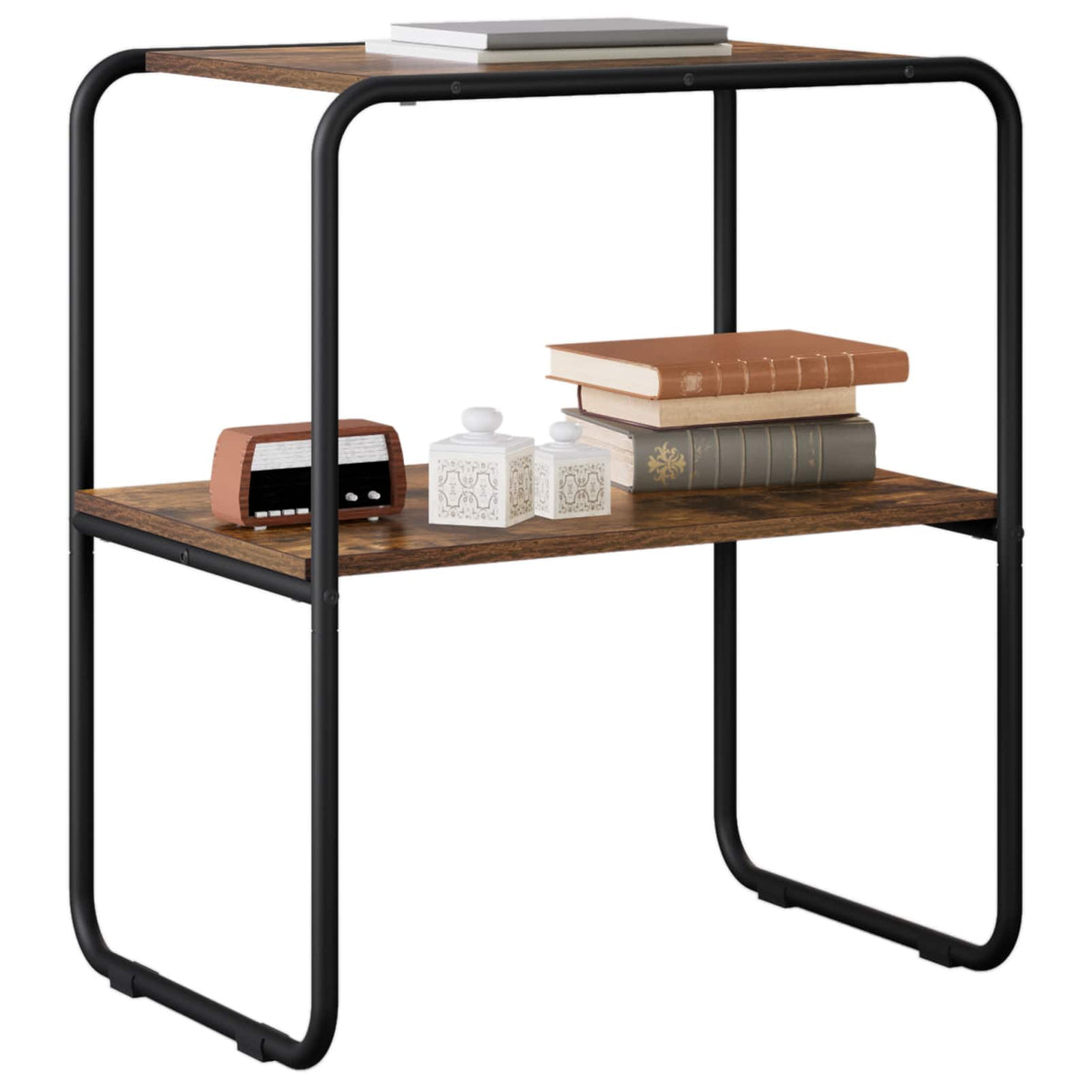 Console Table Smoked Oak 100 x 42.5 x 70 cm Engineered Wood