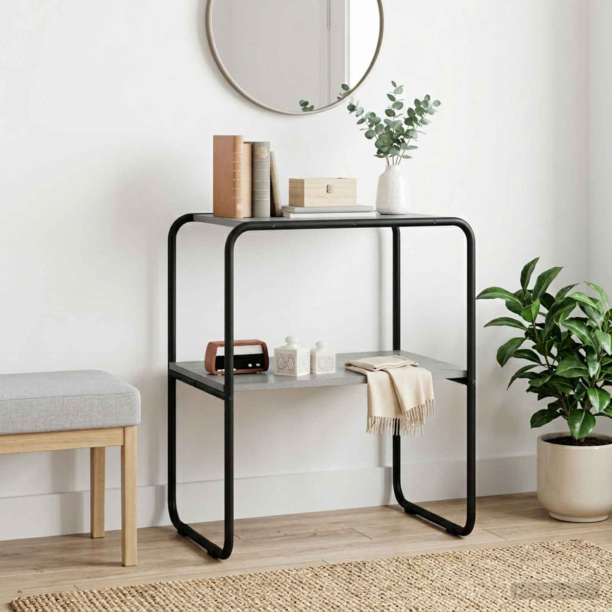Console Table Grey Sonoma 100 x 42.5 x 70 cm Engineered Wood