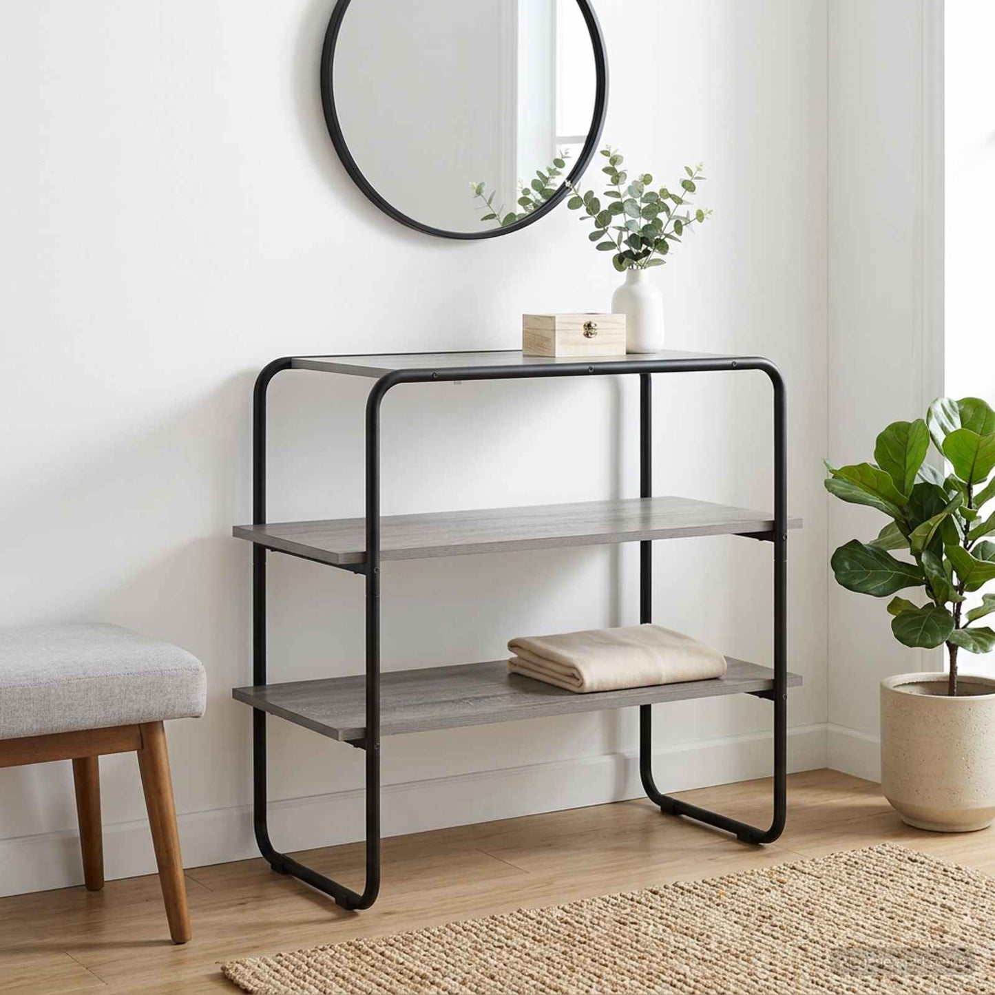 Console Table Grey Sonoma 60 x 41 x 75 cm Engineered Wood