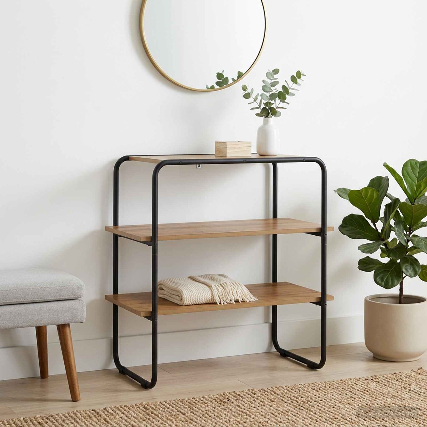 Console Table Artisan Oak 80 x 41 x 75 cm Engineered Wood