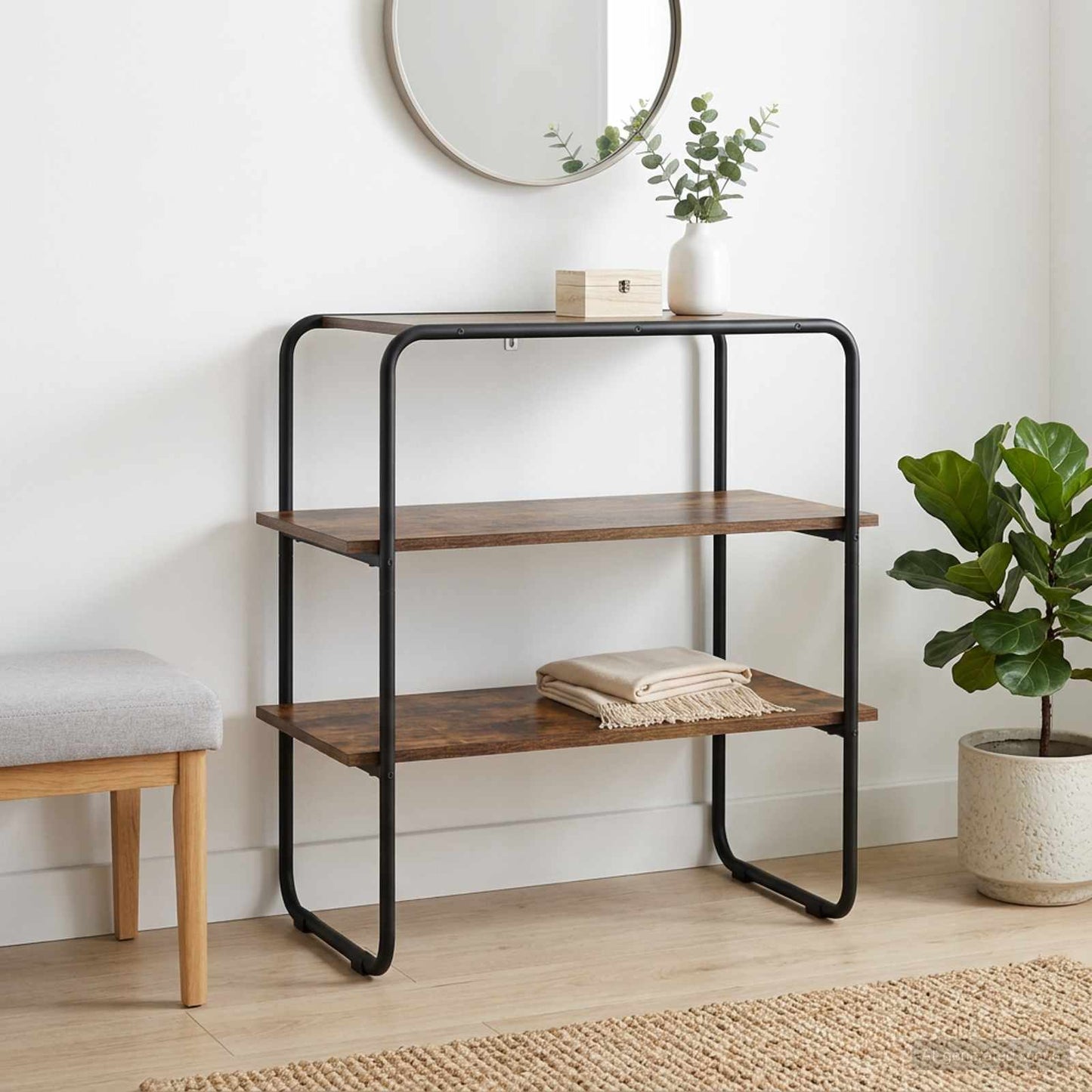 Console Table Smoked Oak 100 x 41 x 75 cm Engineered Wood