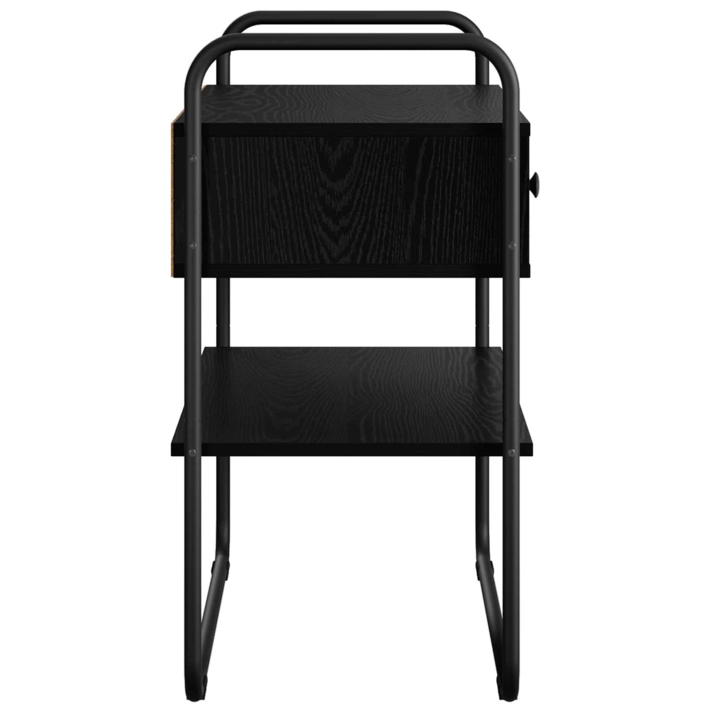 Console Table Black Oak 80 x 40 x 75 cm Engineered Wood