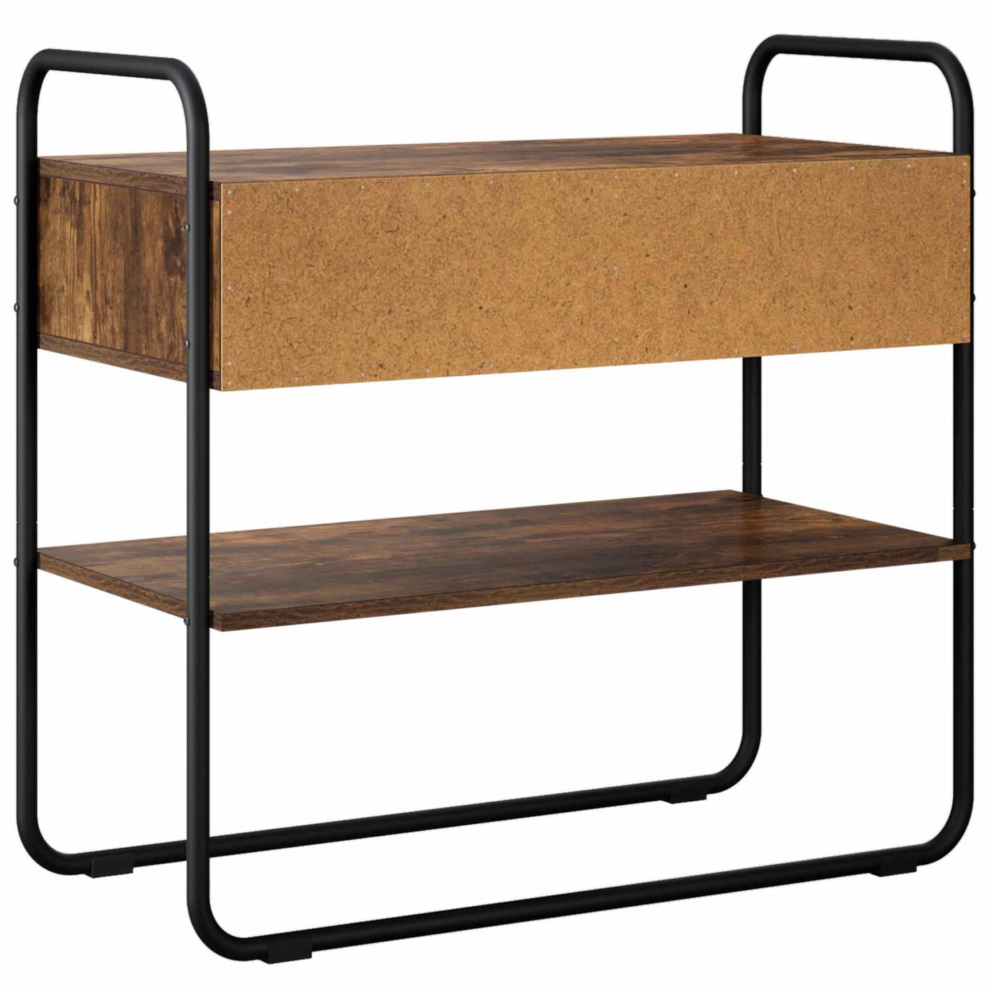 Console Table Smoked Oak 80 x 40 x 75 cm Engineered Wood