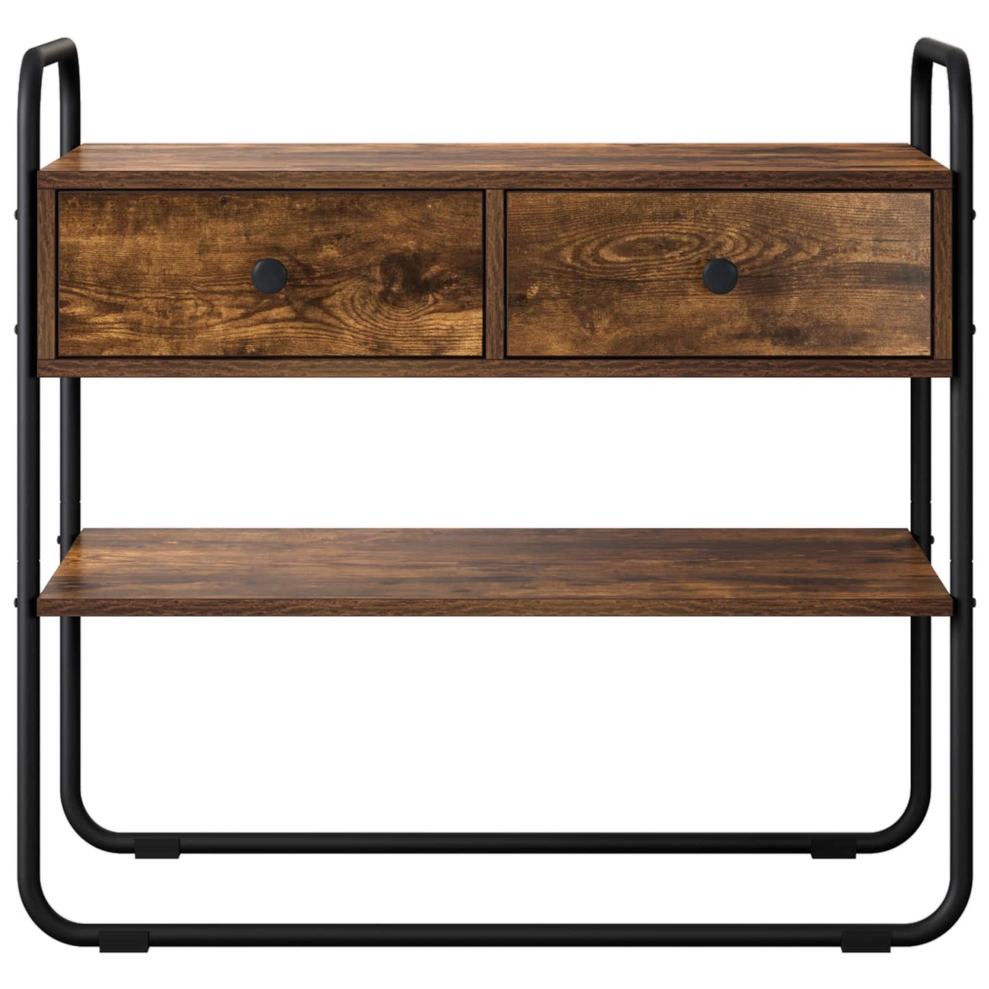 Console Table Smoked Oak 100 x 40 x 75 cm Engineered Wood