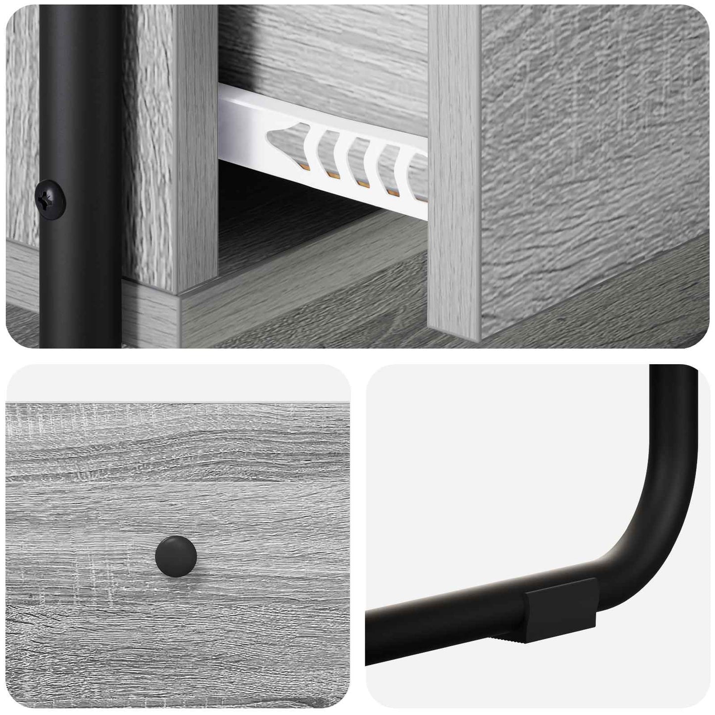 Console Table Grey Sonoma 100 x 40 x 75 cm Engineered Wood