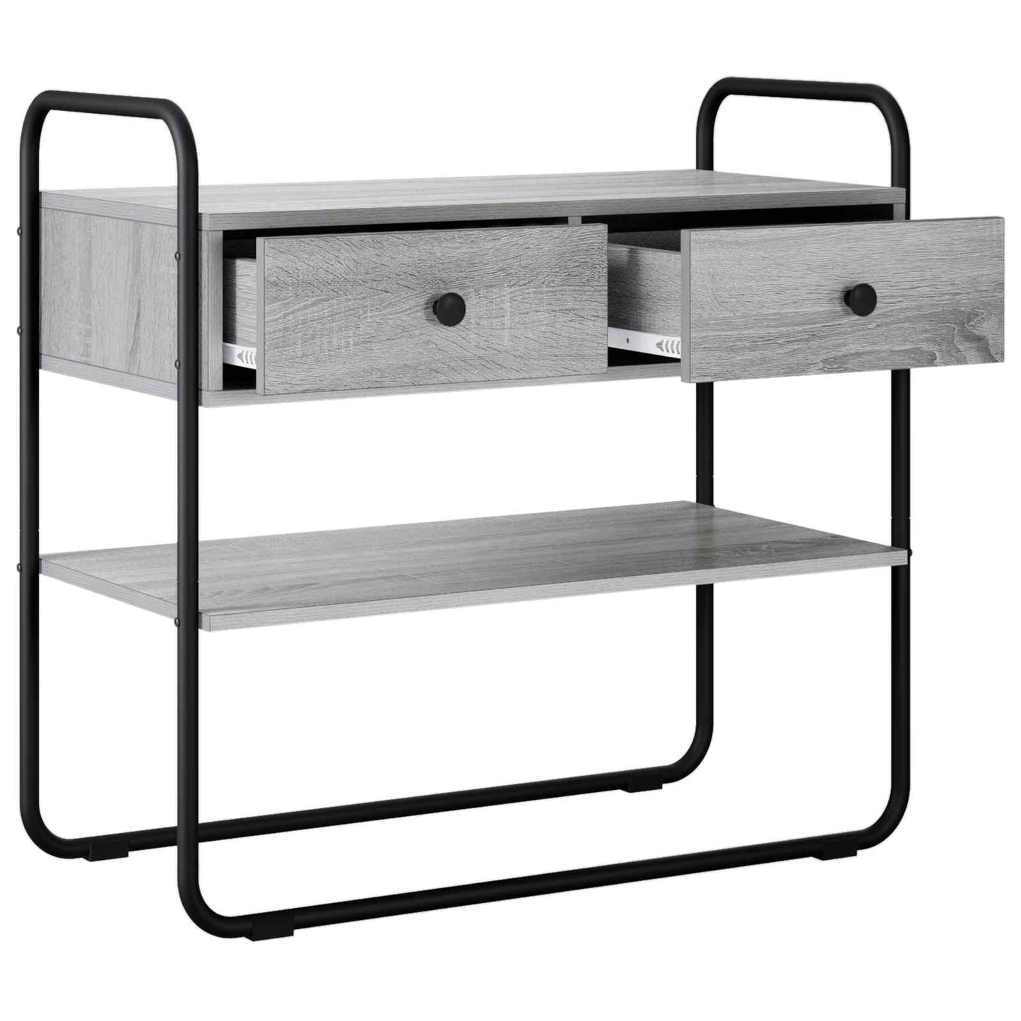 Console Table Grey Sonoma 100 x 40 x 75 cm Engineered Wood