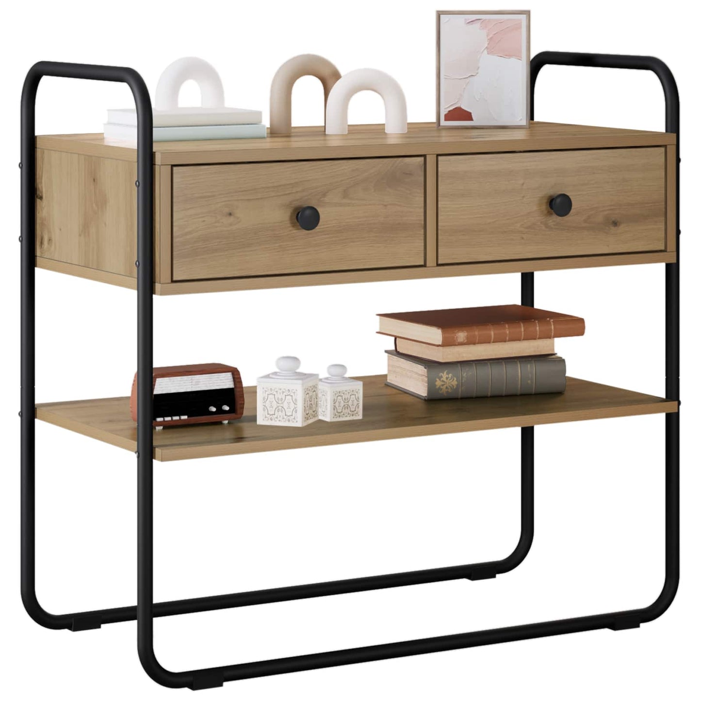 Console Table Artisan Oak 100 x 40 x 75 cm Engineered Wood