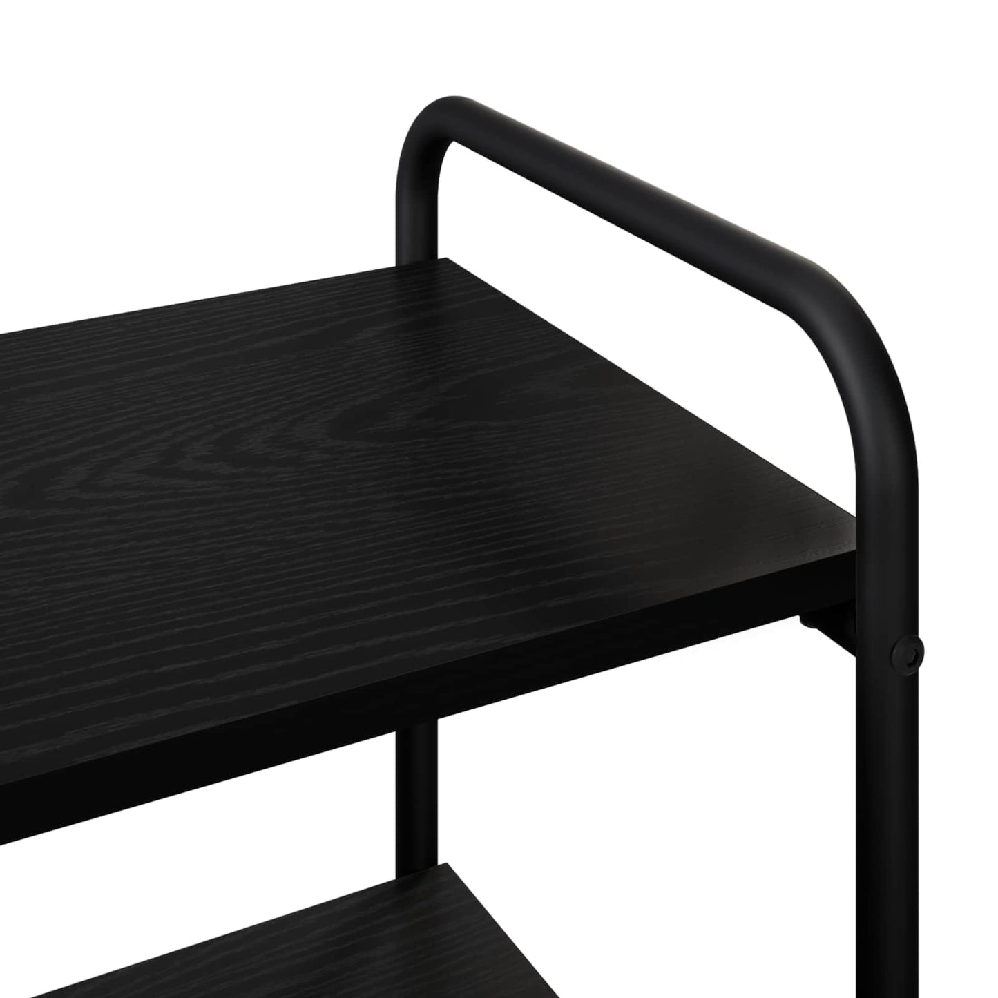 Console Table Black Oak 80 x 35 x 75 cm Engineered Wood